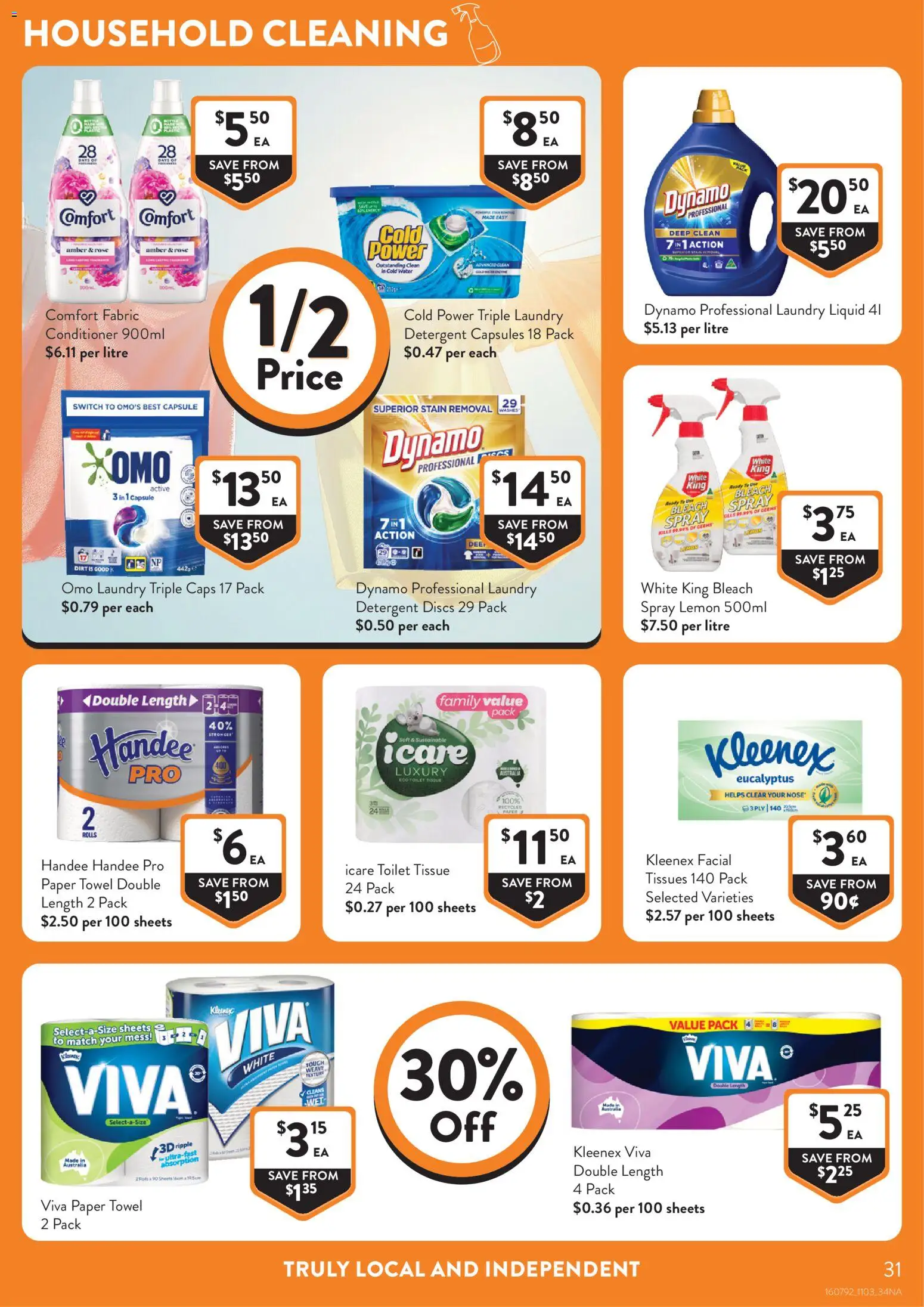 Foodworks catalogue - valid from 11.03.2026 | Page: 31 | Products: Toilet, Household, Detergent, Water