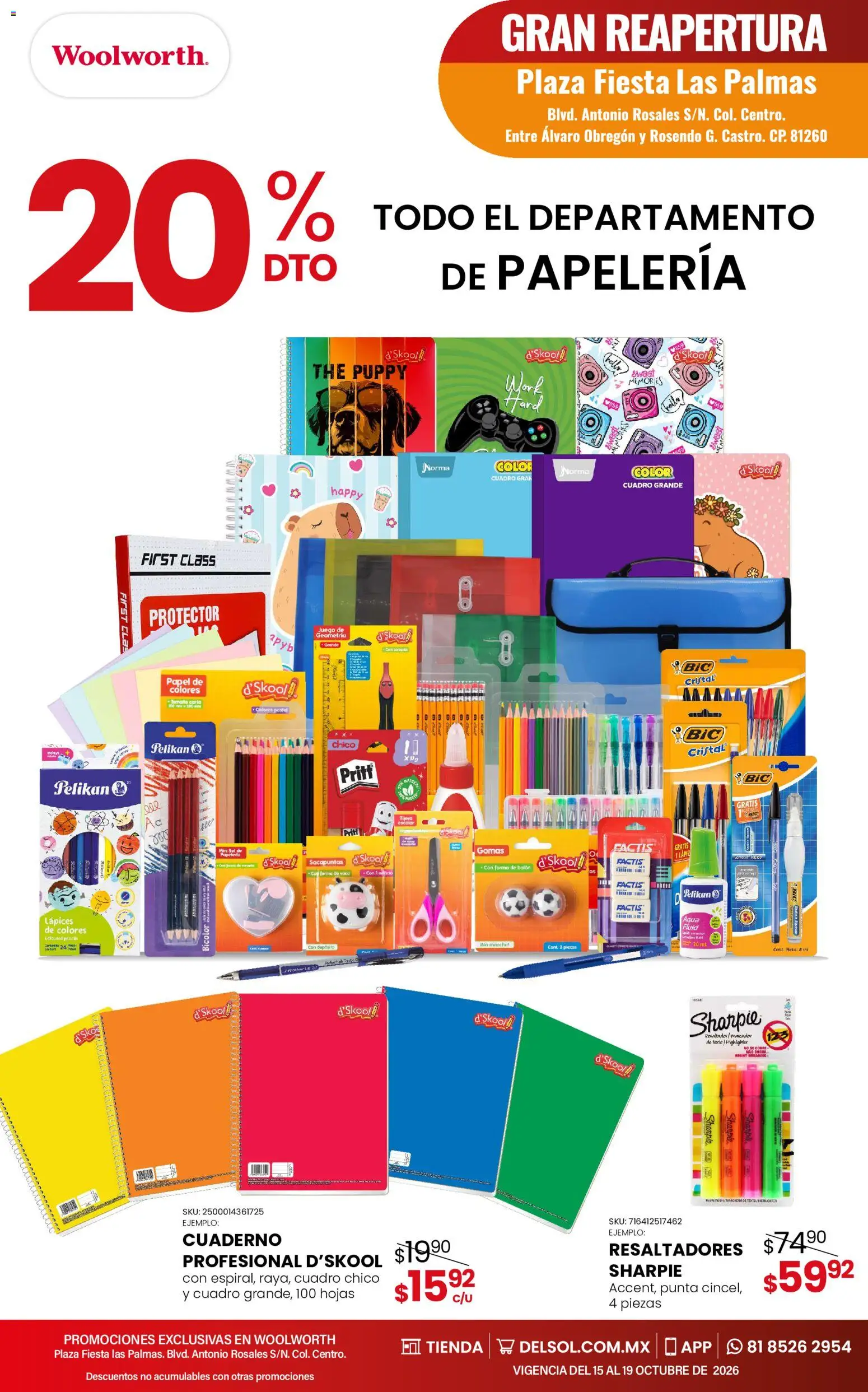 Nuevas ofertas de Del Sol y Woolworth válidas en toda la República Mexicana desde el 15/10/2026. ¡Encuentra las mejores ofertas en Del Sol y Woolworth catálogo 5 Días de Grandes Promociones - Los Mochis! | Página: 19