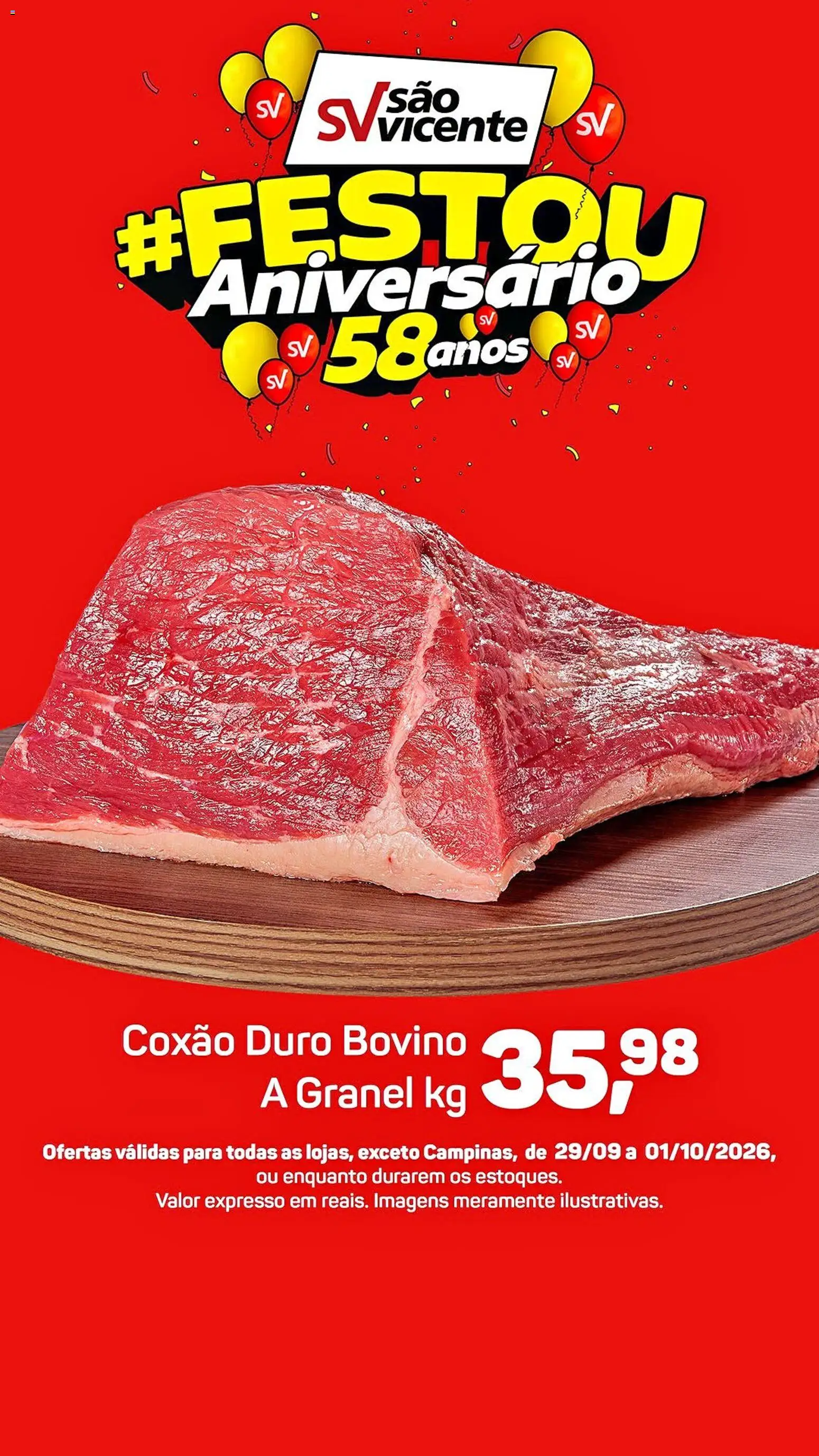 Supermercados São Vicente Folheto - válido de 29/09/2026 | Página: 8 | Produtos: Coxão duro