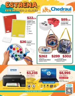 Vista previa de Chedraui folleto Estrena este regreso a clases, nuevo folleto de la tienda, válido en México a partir del 17/08/2026