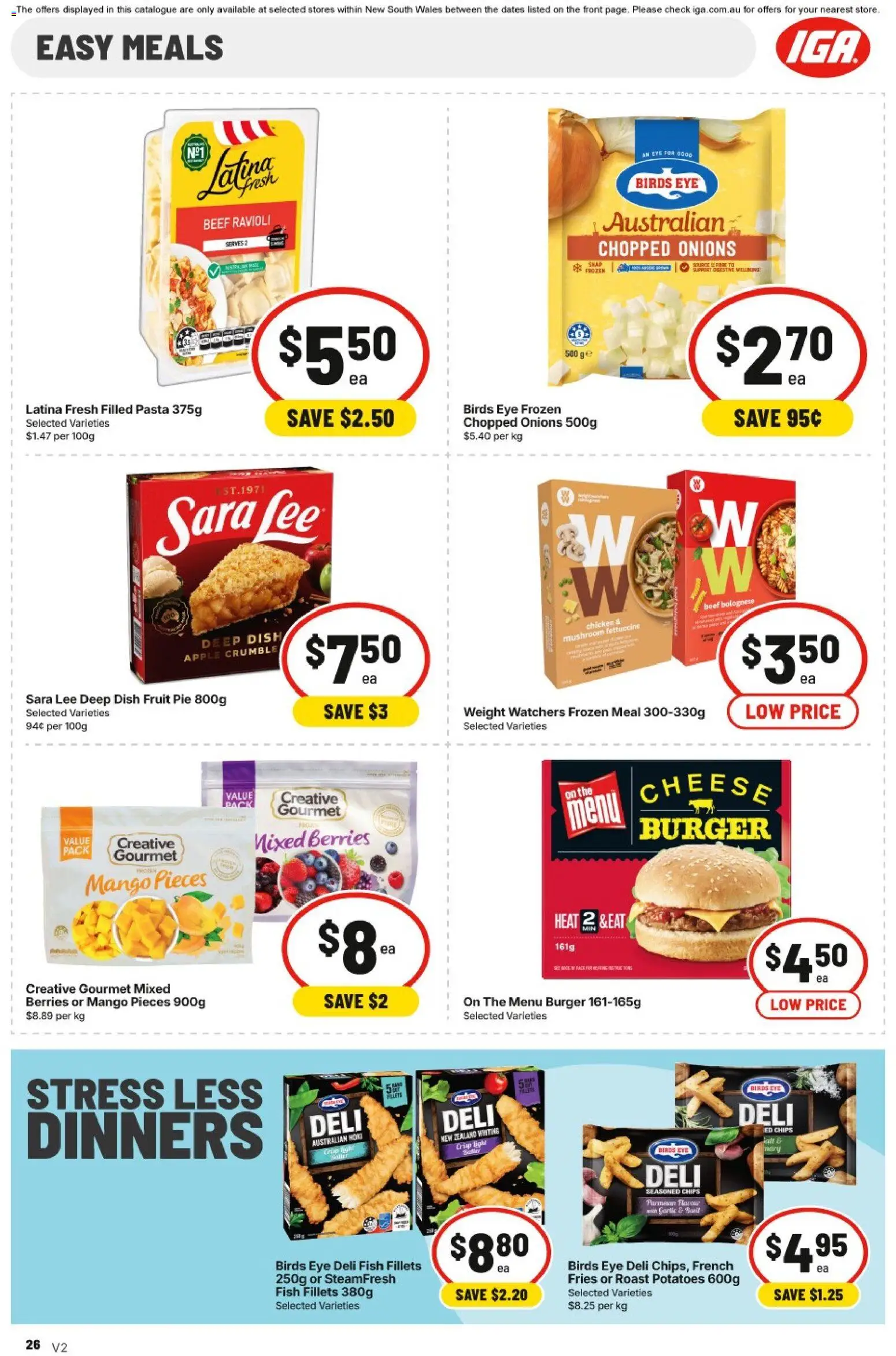 IGA catalogue - valid from 22/07/2026 | Page: 25 | Products: Light, Cheese, Chicken, Onions