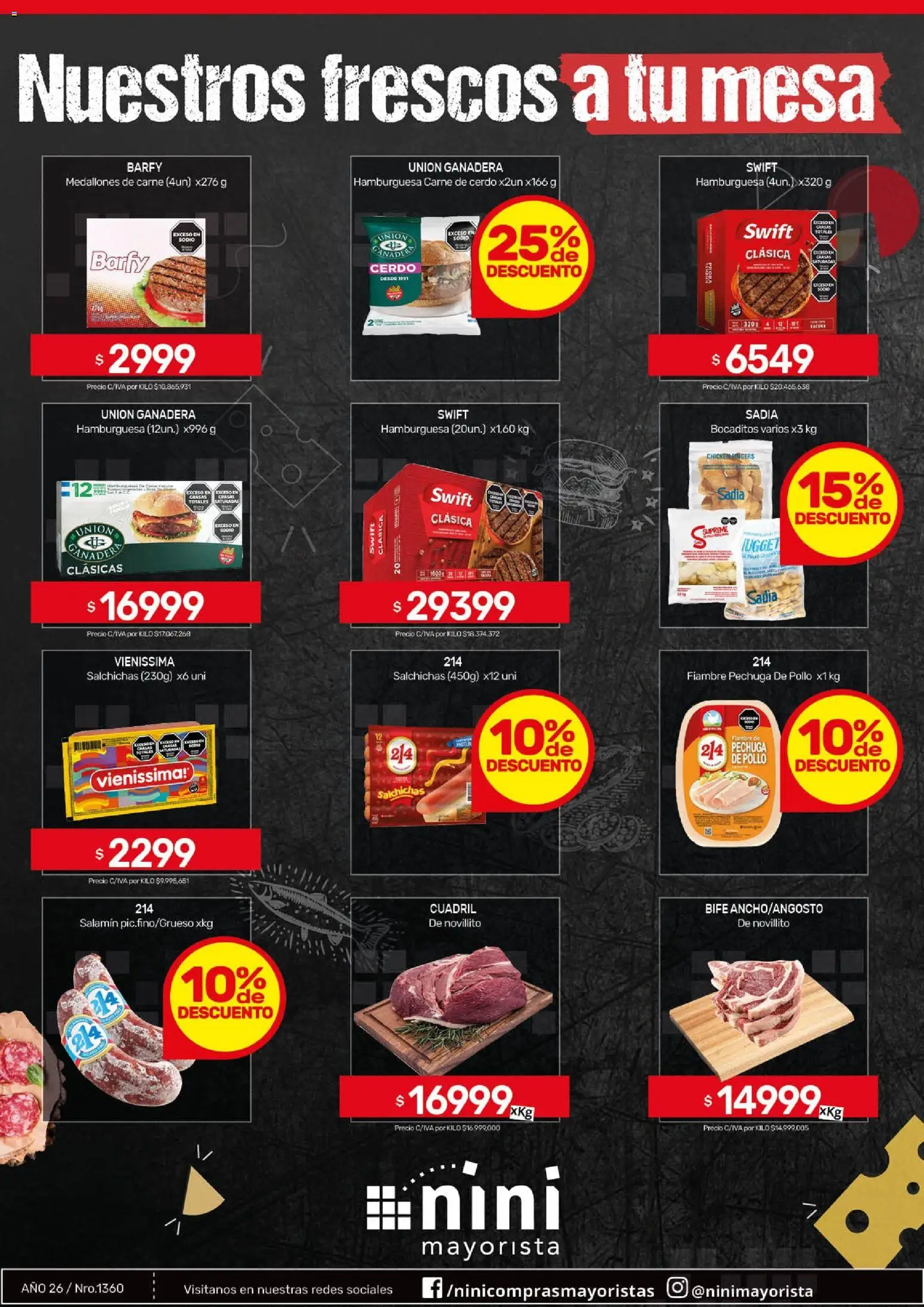 NINI Mayorista ofertas │ válido desde el 18.05.2026 | Página: 39 | Productos: Mesa, Pollo, Cerdo