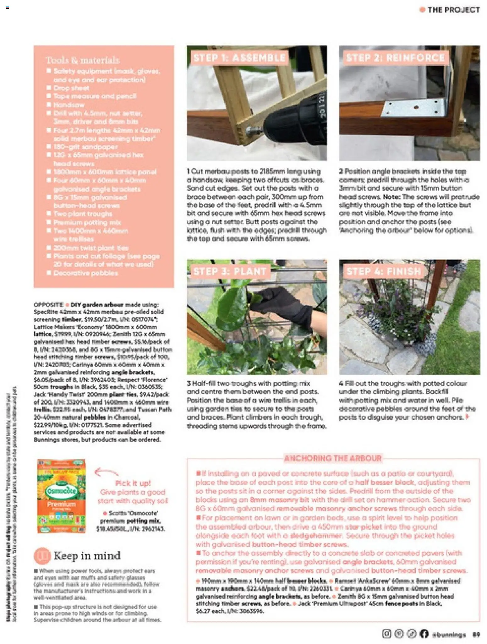 Bunnings Warehouse catalogue - valid from 01/09/2026 | Page: 89 | Products: Fence, Plant, Water, Tools