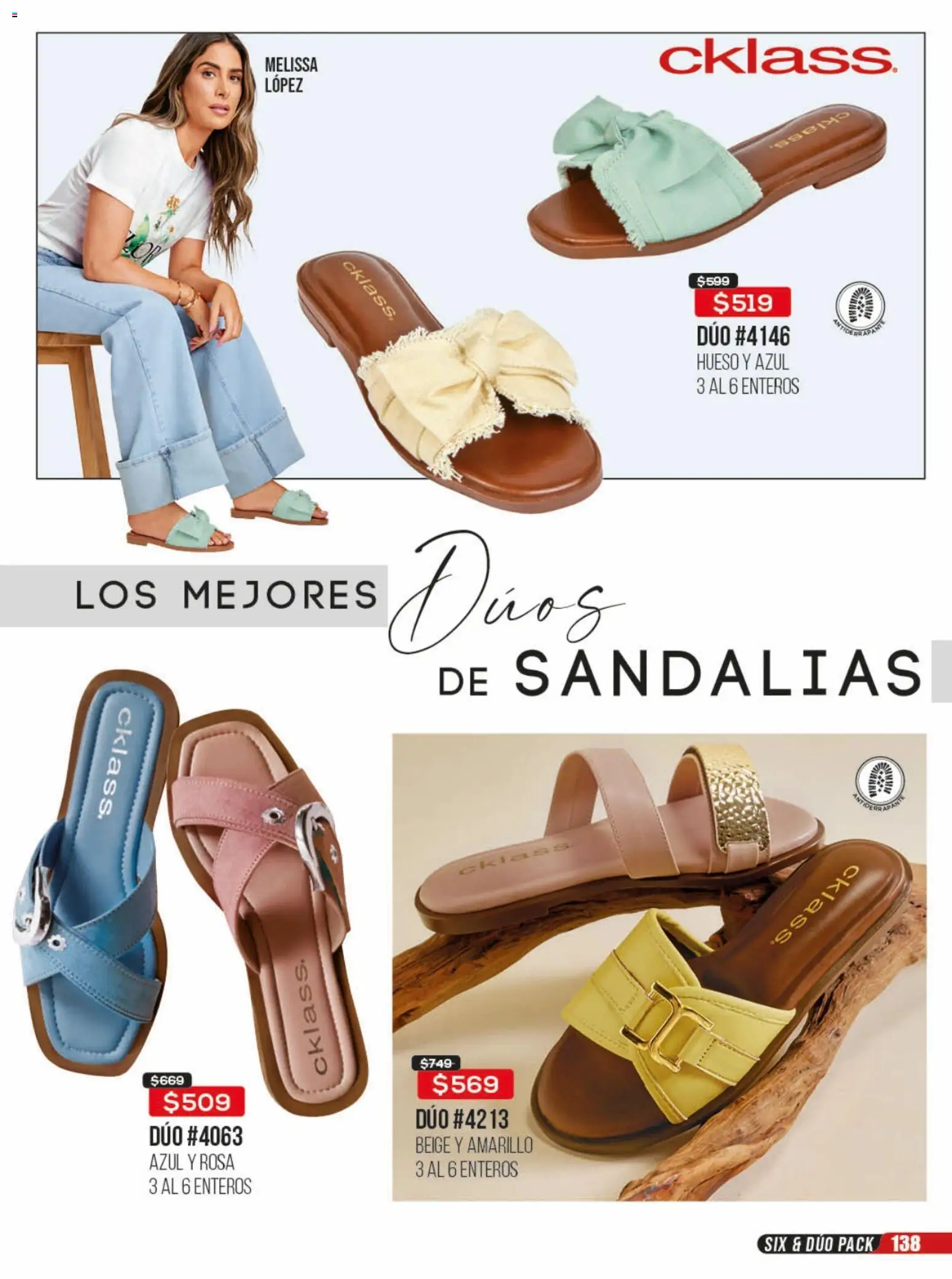 Nuevas ofertas de Cklass válidas en toda la República Mexicana desde el 23/06/2026. ¡Encuentra las mejores ofertas en Cklass catálogo Rebajas sobre rebajas calzado! | Página: 139 | Productos: Sandalias