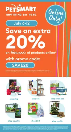 Preview of Petsmart - Weekend Flyer from shop Petsmart valid from Jul 6, 2026