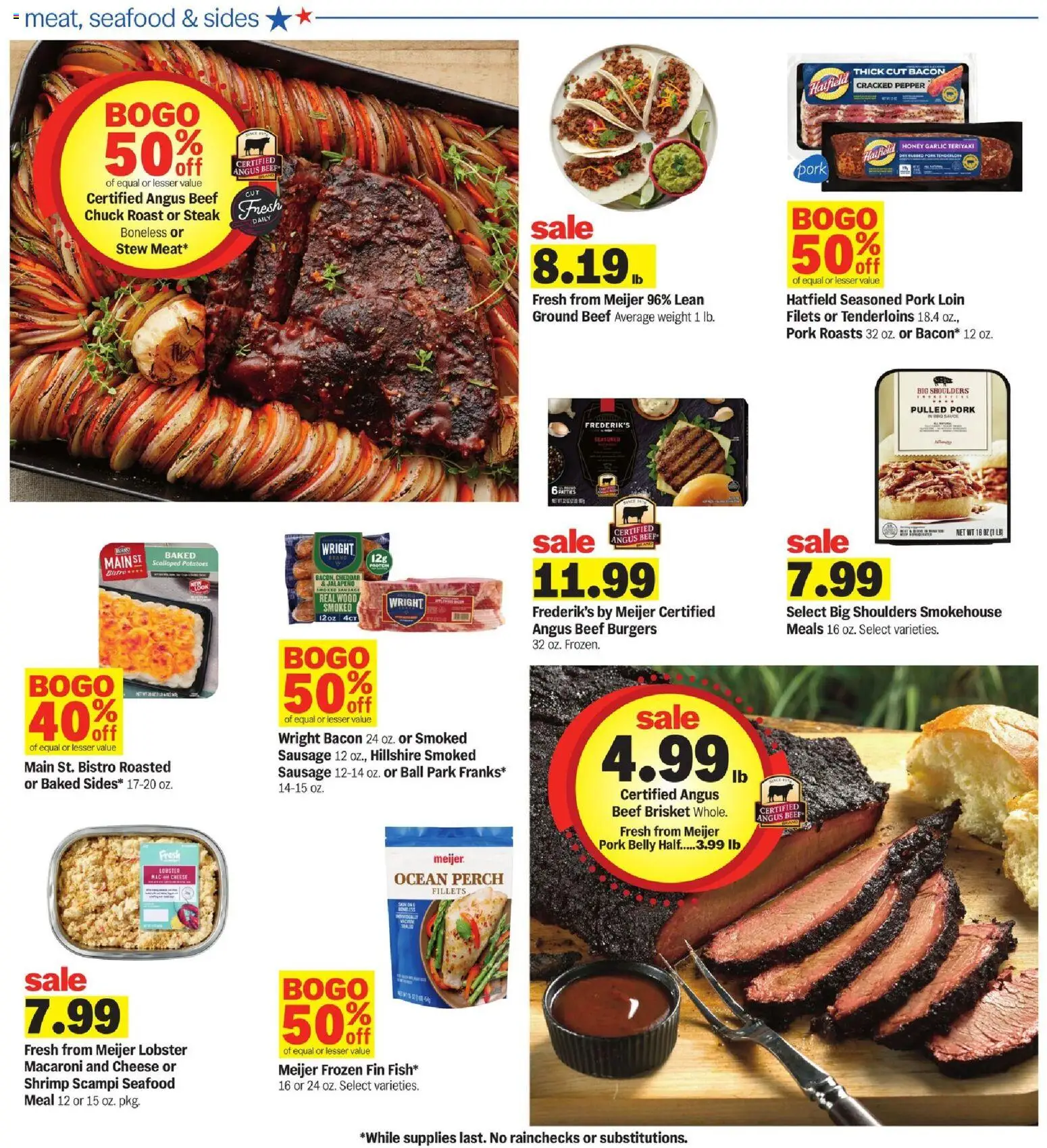 Meijer Weekly Ad - MI - valid from 13.05.2026 | Page: 22 | Products: Pork, Potatoes, Seafood, Weight