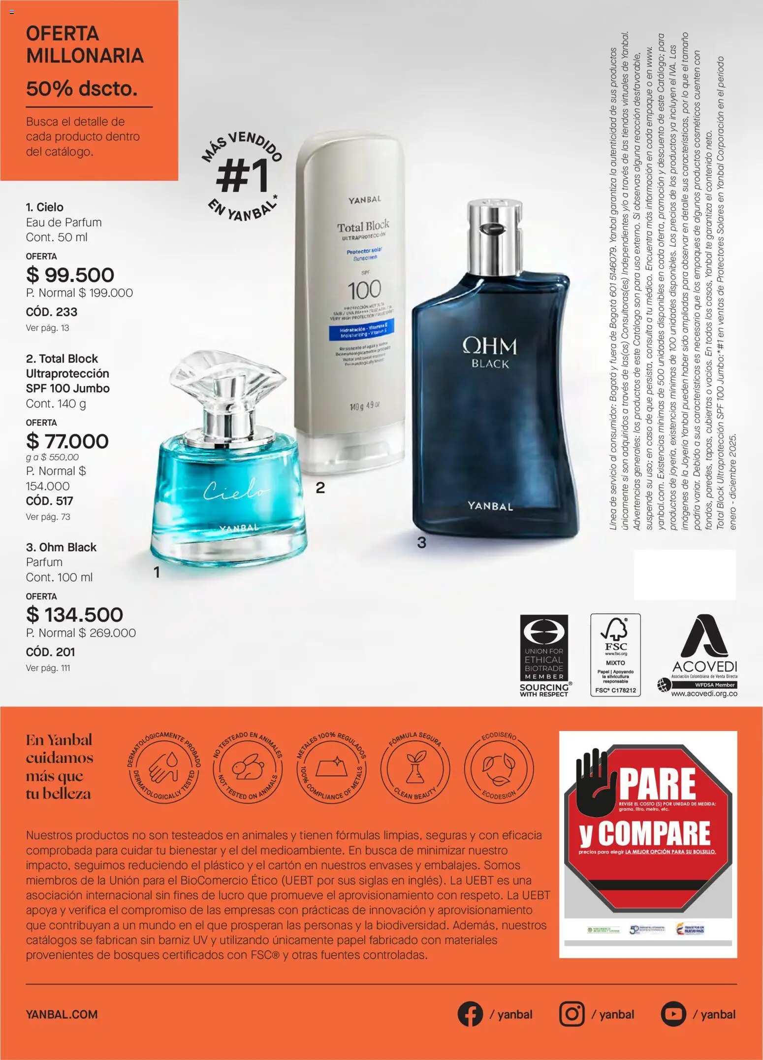 Yanbal revista - valida desde el 18/07/2026 | Página: 132 | Productos: Agua, Té, Caso, Uva