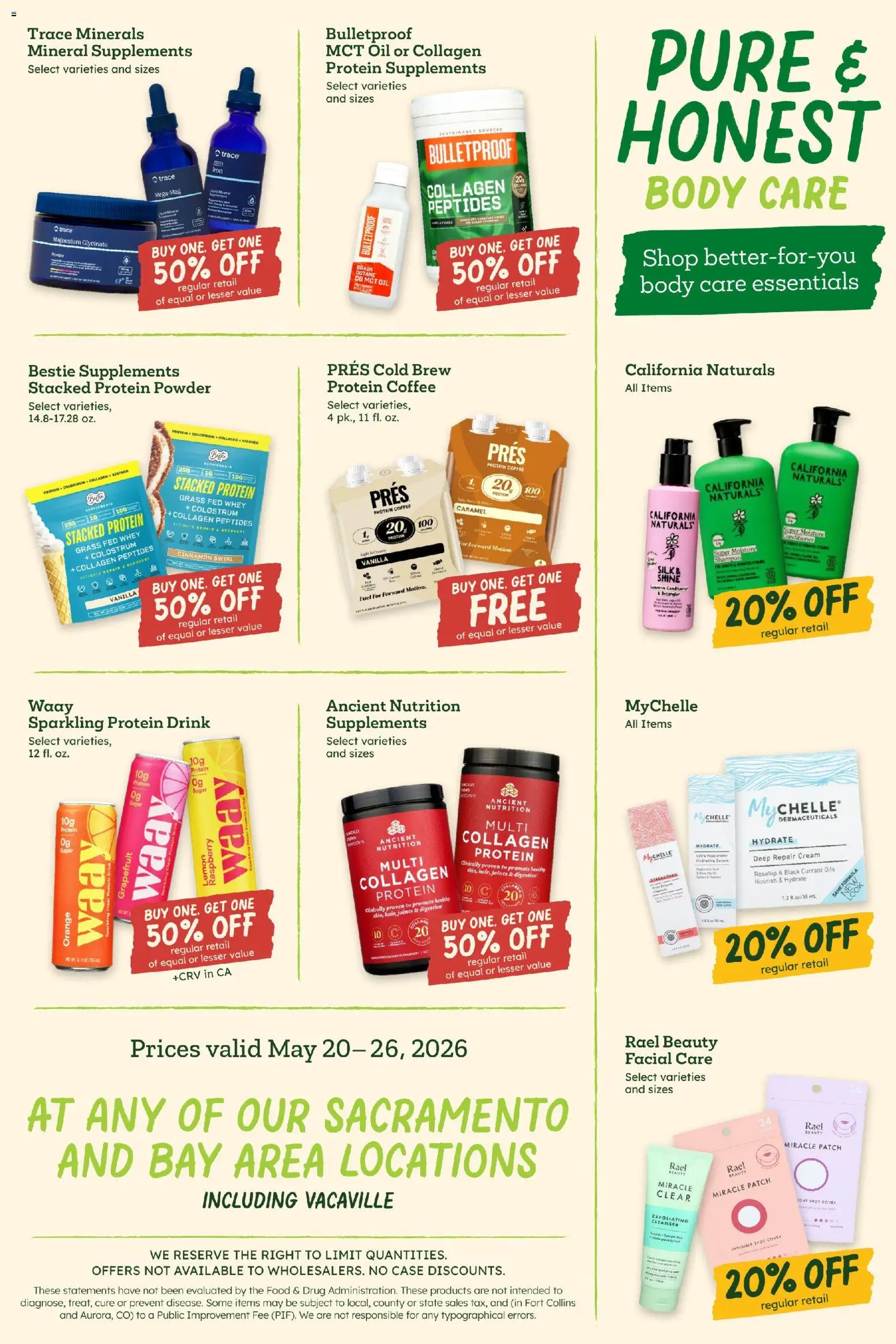 Sprouts Weekly Ad - valid from 20.05.2026 | Page: 12 | Products: Shampoo, Oil, Coffee, Cream