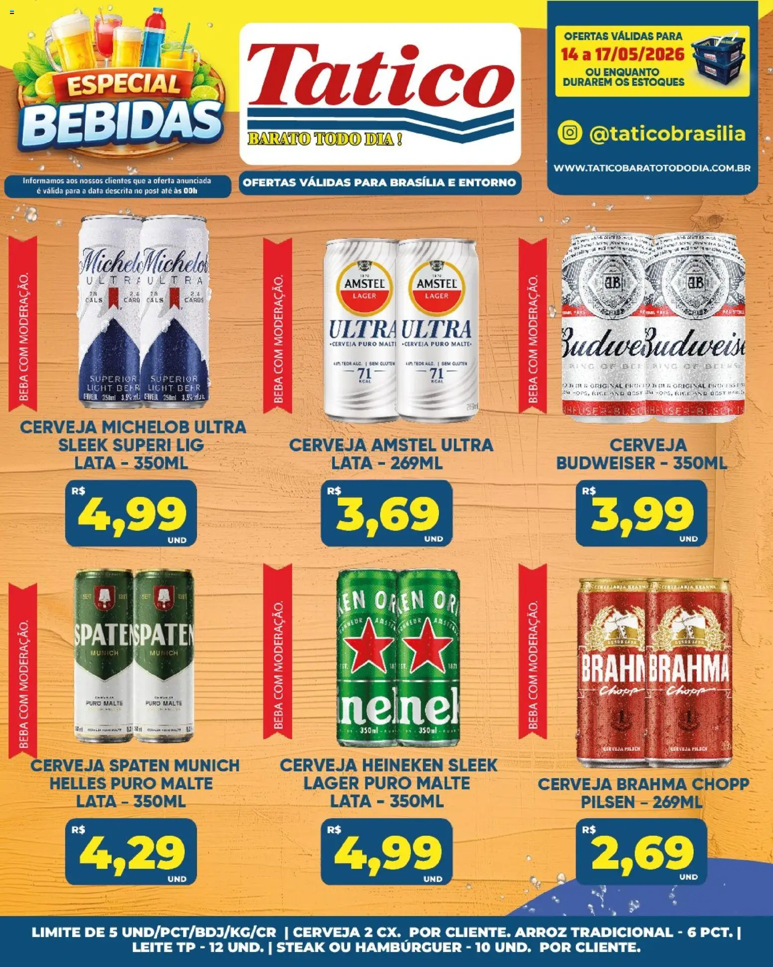 Tatico Folheto - válido de 15.05.2026 | Página: 54 | Produtos: Leite, Cerveja Heineken, Heineken, Hambúrguer