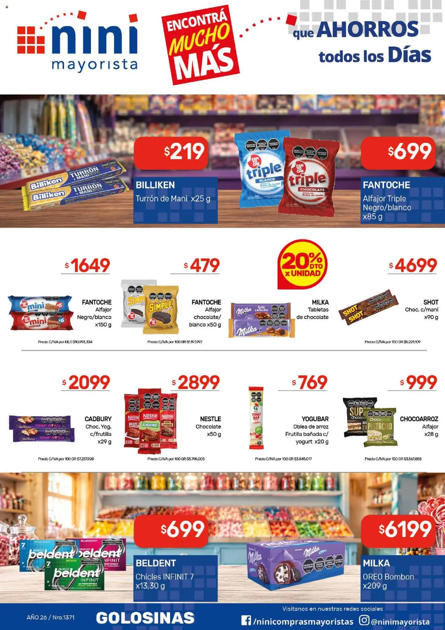 NINI Mayorista ofertas │ válido desde el 03/08/2026 | Página: 33 | Productos: Almendras, Frutilla, Leche, Chocolate