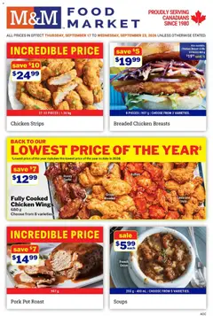 Preview of M&M Food Market weekly flyer / circulaire from shop M&M Food Market valid from Sep 17, 2026