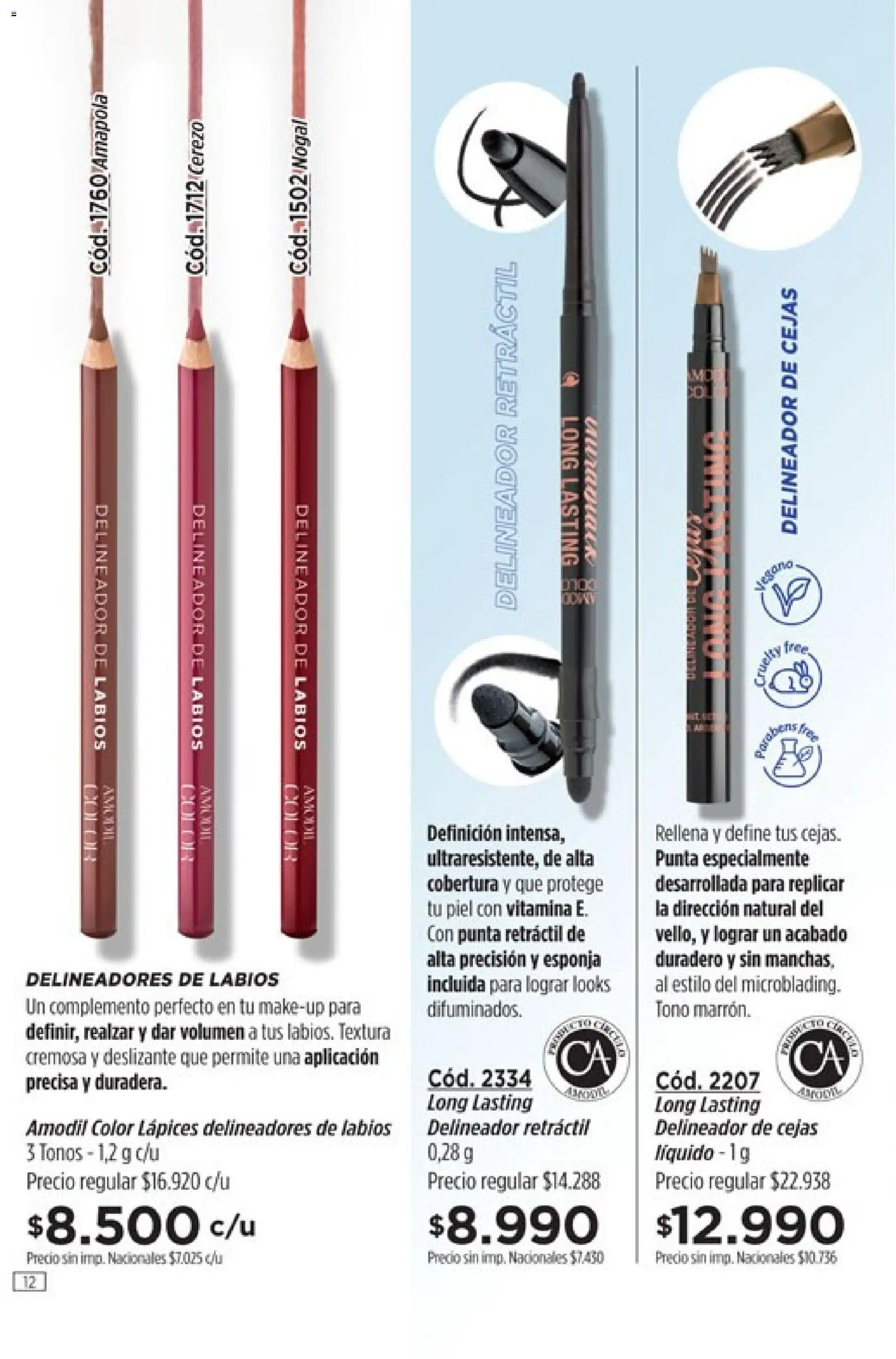 Catálogo Amodil Campaña 9 │ válido desde el 05.05.2026 | Página: 12 | Productos: Delineador, Esponja