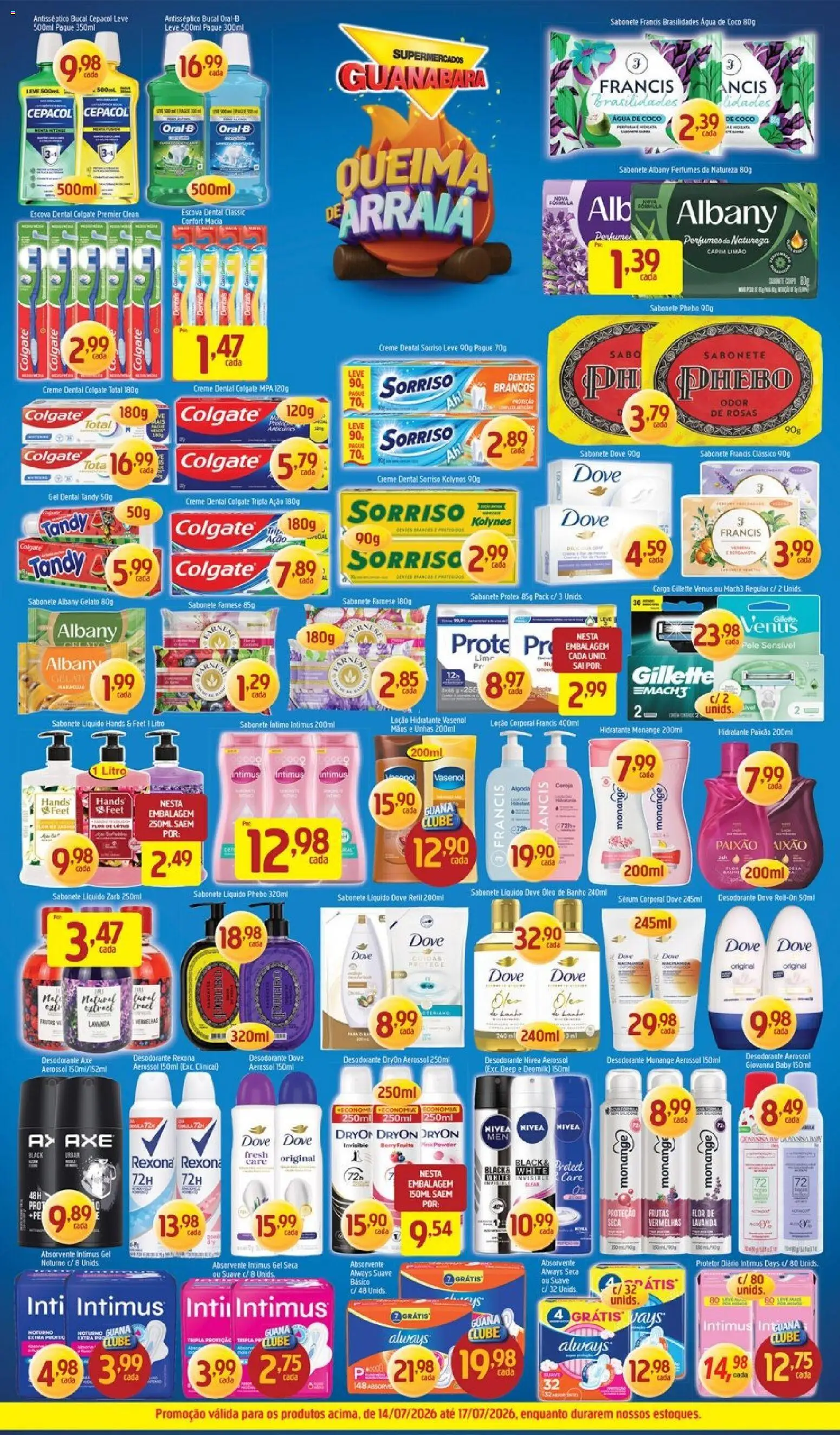 Supermercados Guanabara Folheto - válido de 14/07/2026 | Página: 11 | Produtos: Coco, Água de coco, Sabonete, Dove