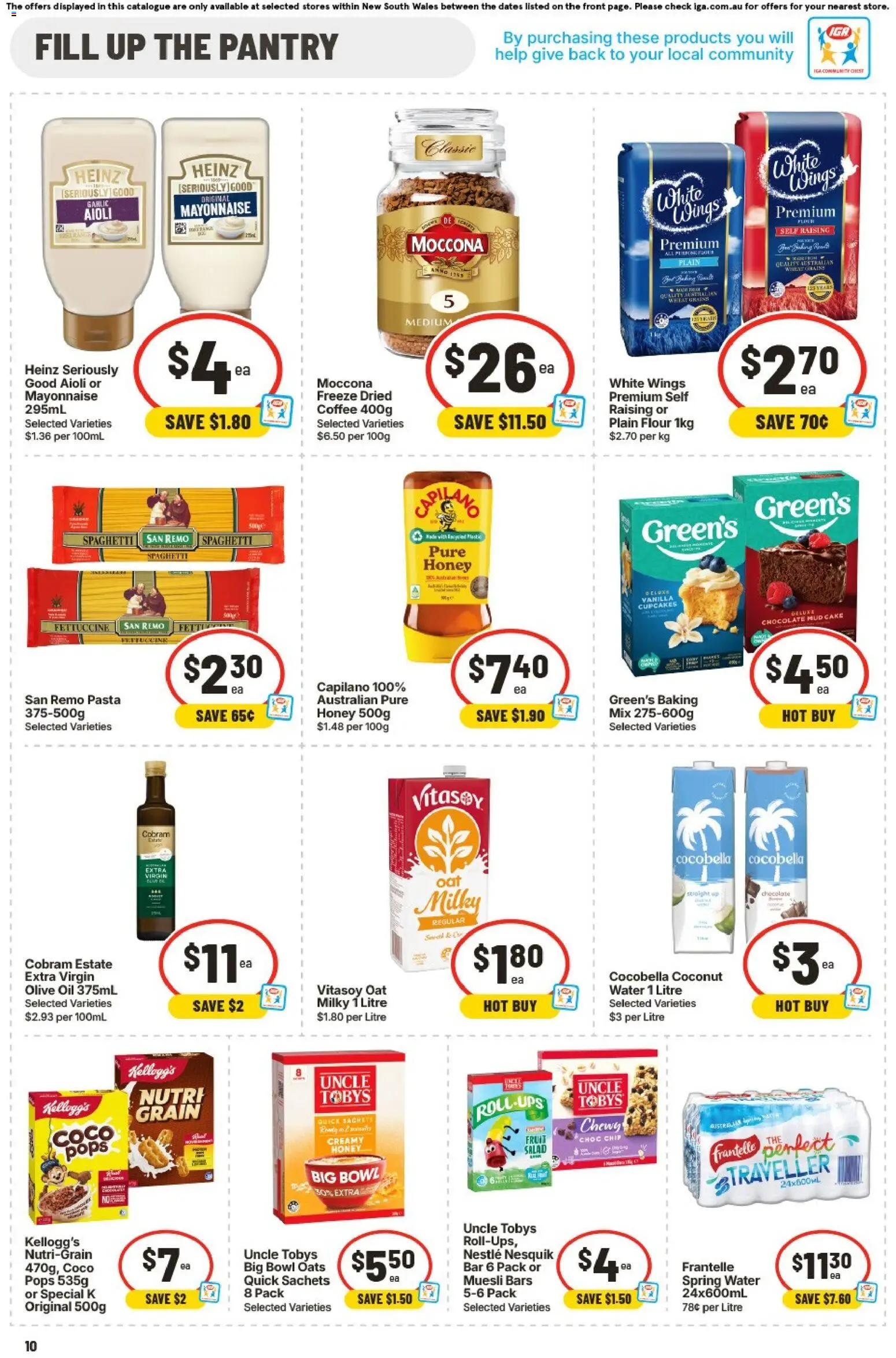 IGA catalogue - valid from 05/08/2026 | Page: 10 | Products: Oil, Salad, Water, Mayonnaise