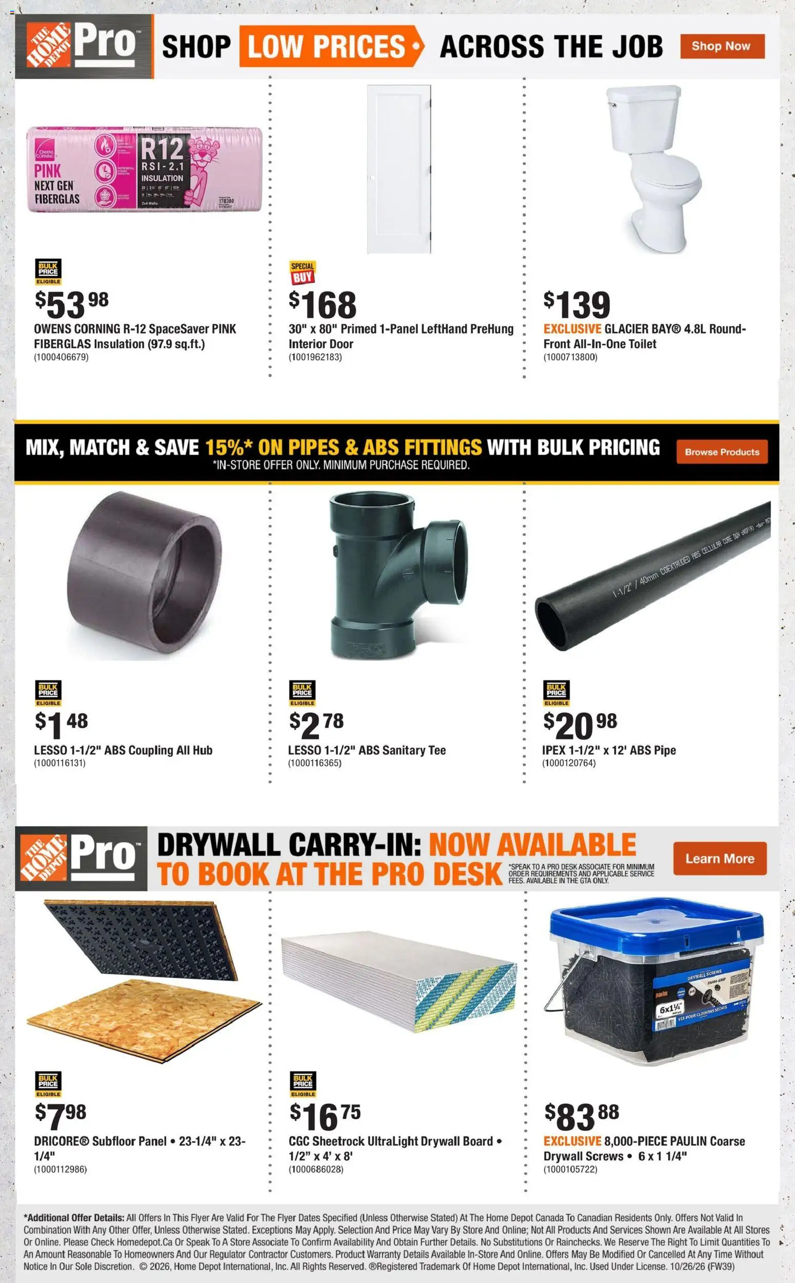 Home Depot flyer valid from Oct 29, 2026 | Page: 8