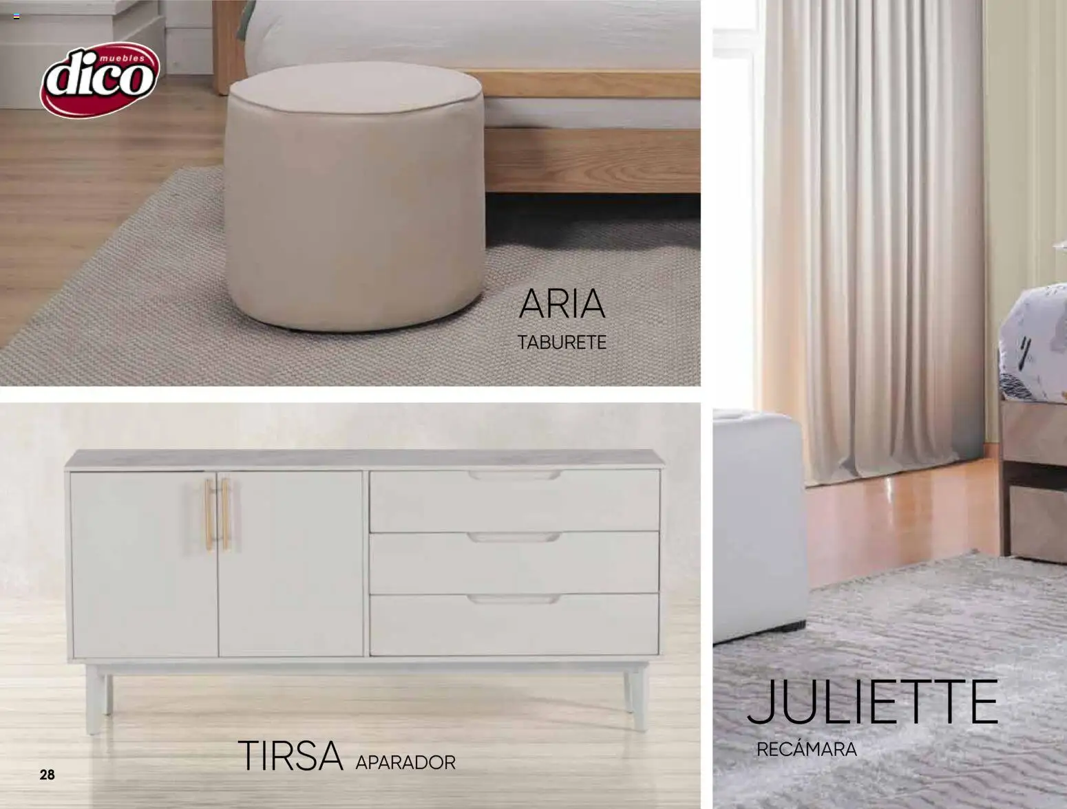 Nuevas ofertas de Muebles Dico válidas en toda la República Mexicana desde el 07.11.2025. ¡Encuentra las mejores ofertas en Muebles Dico catálogo Colección Casa Anahí! | Página: 28 | Productos: Aparador