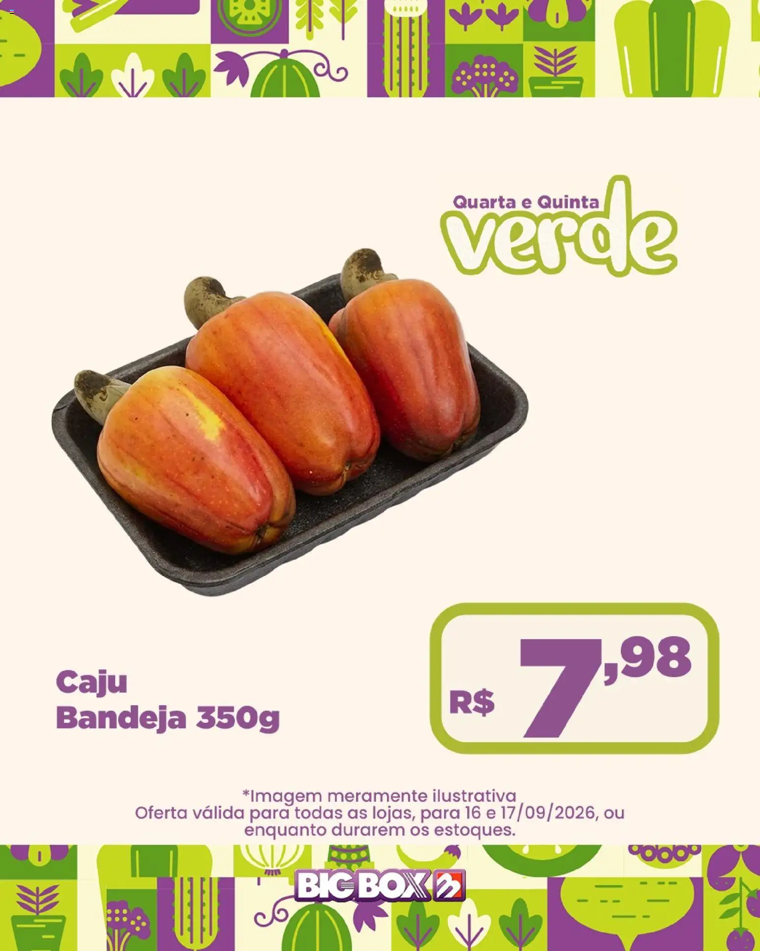 Big Box Folheto - válido de 16/09/2026 | Página: 1 | Produtos: Caju, Bandeja