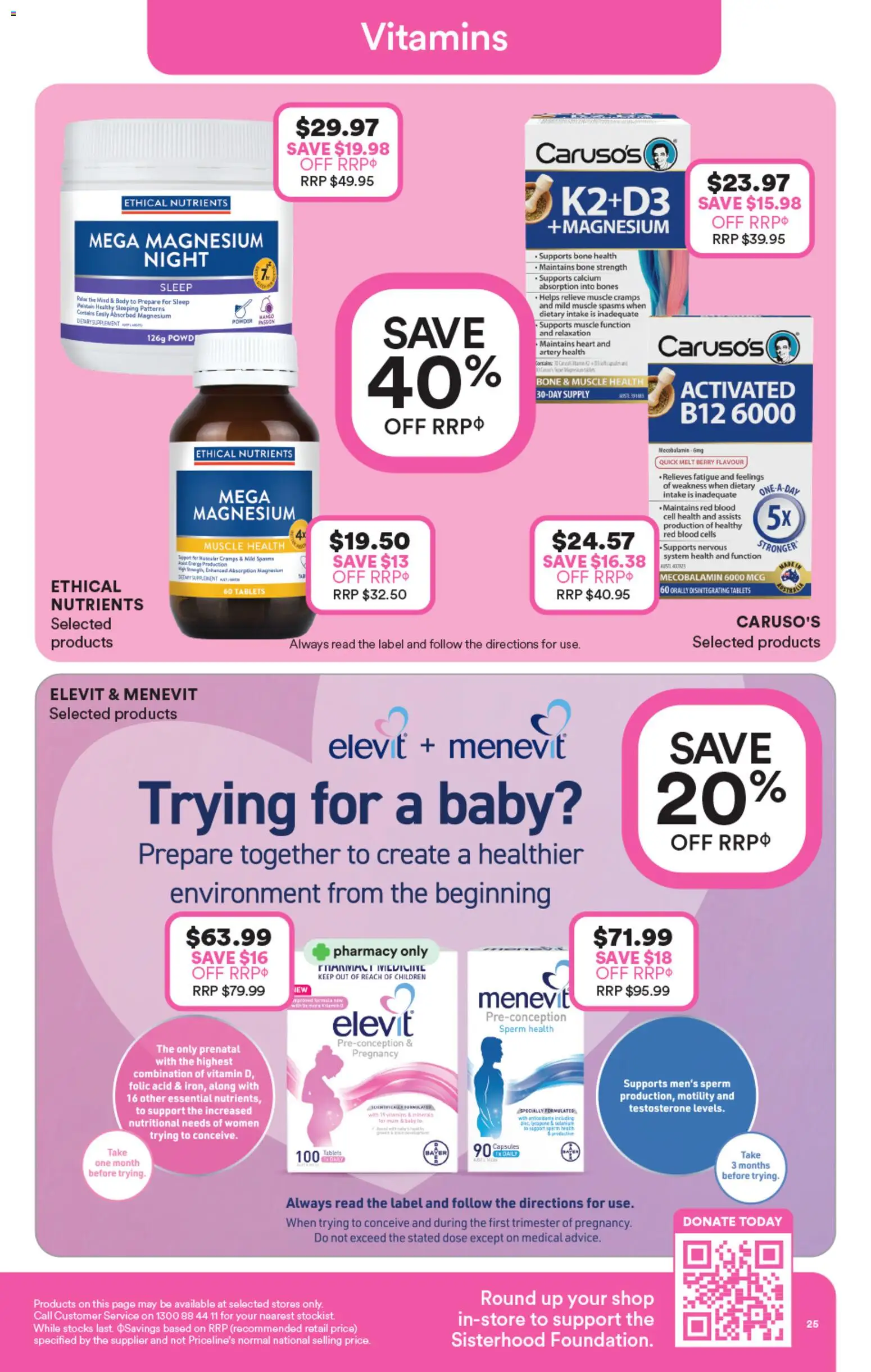 Priceline Pharmacy catalogue - valid from 10/09/2026 | Page: 25 | Products: Capsules, Nutrients, Tablets, Vitamin
