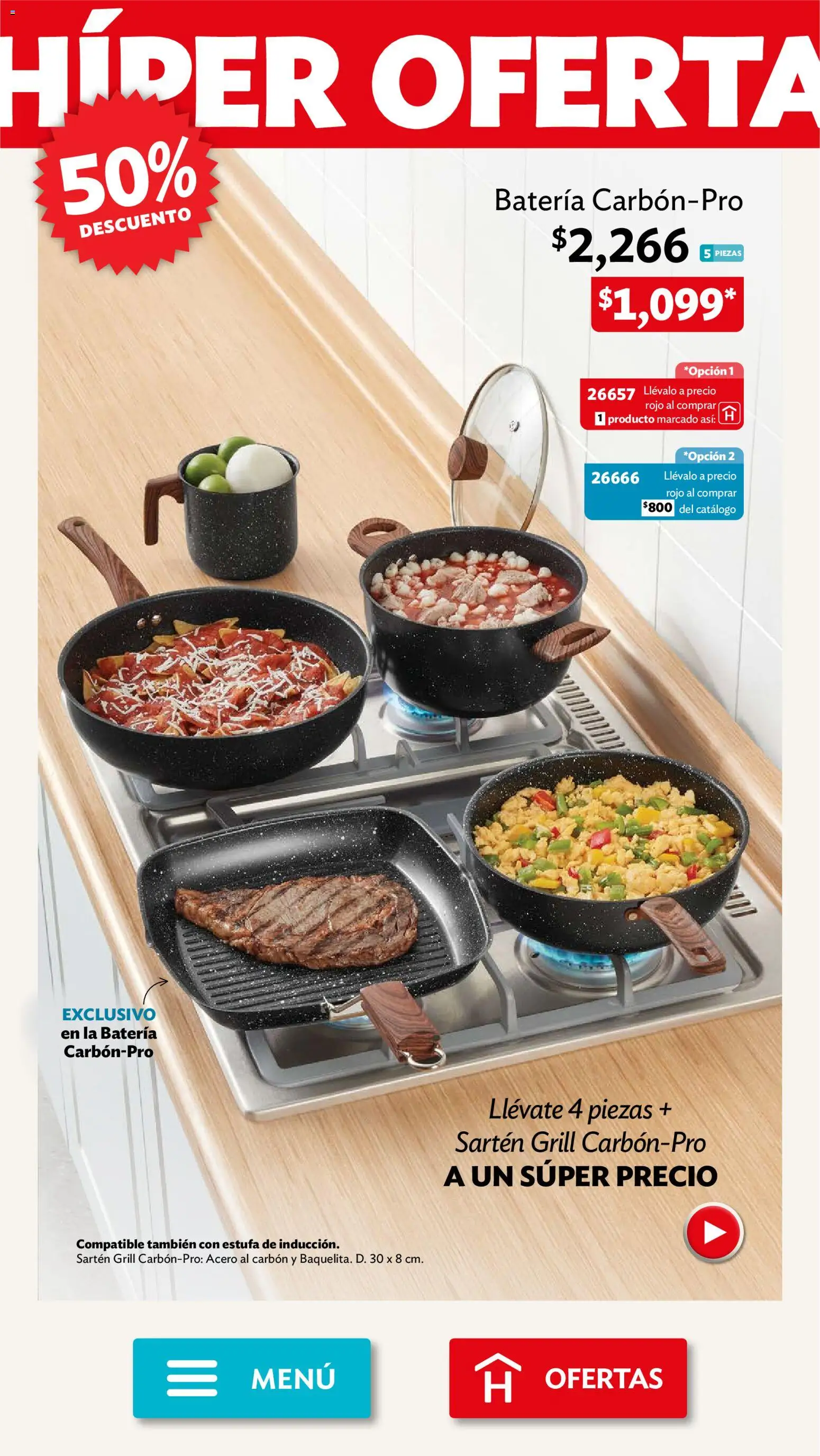 Nuevas ofertas de Betterware válidas en toda la República Mexicana desde el 31/08/2026. ¡Encuentra las mejores ofertas en Betterware campaña 9 2026! | Página: 7 | Productos: Batería, Sartén