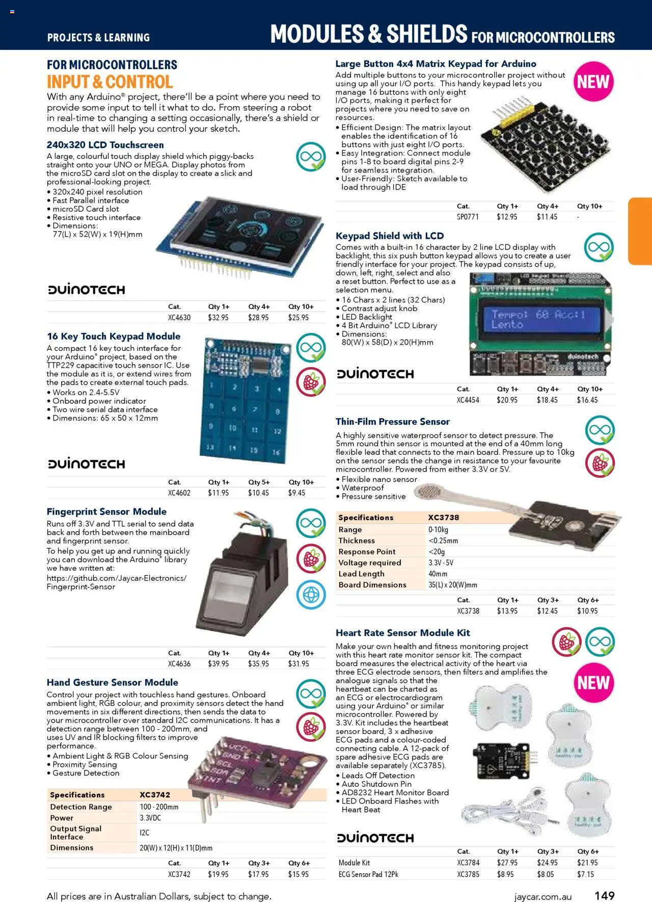 Jaycar catalogue - valid from 09/07/2025 | Page: 149 | Products: Light, Digital, Monitor, Nano