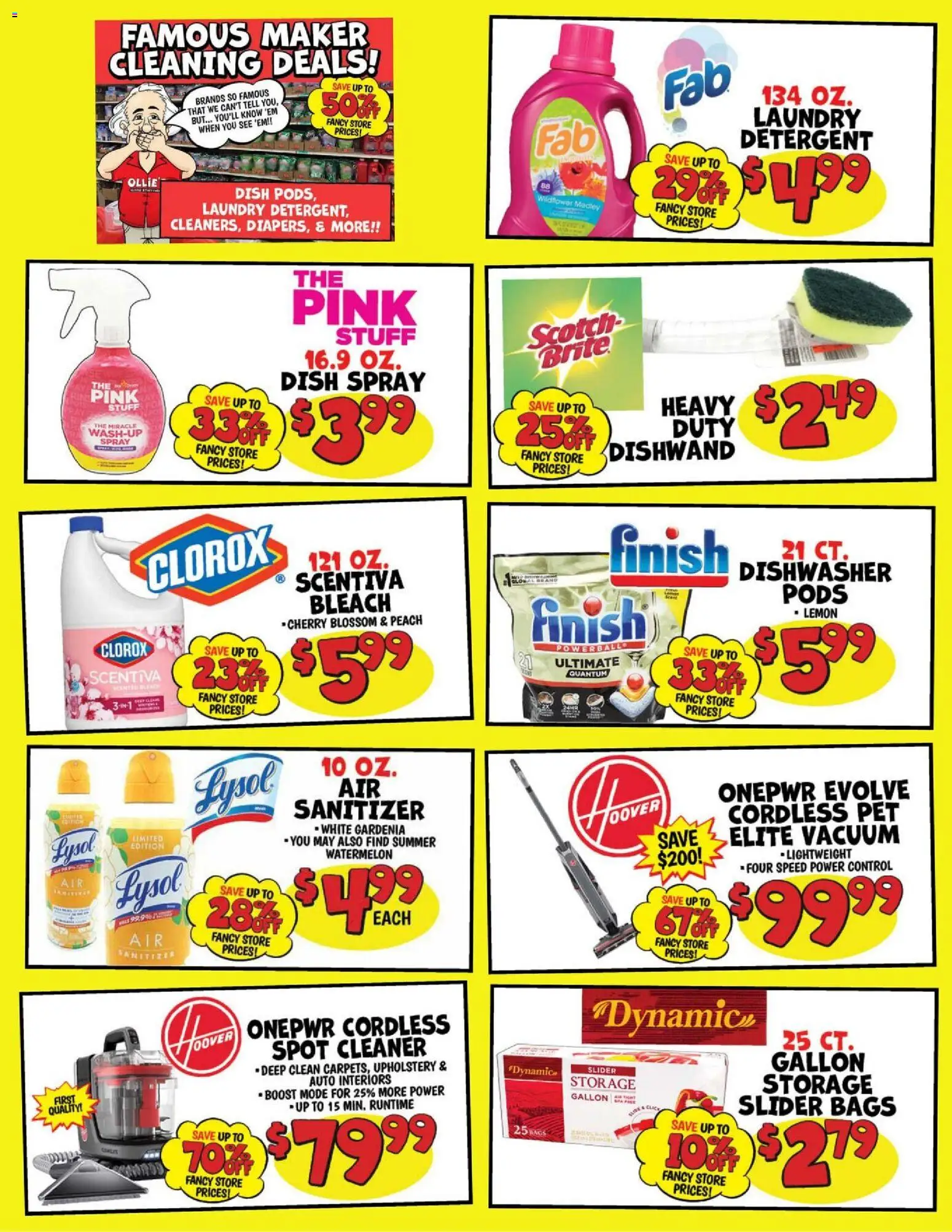 Ollie's Save On - valid from 08/06/2026 | Page: 4 | Products: Vacuum, Lemon, Peach, Dishwasher