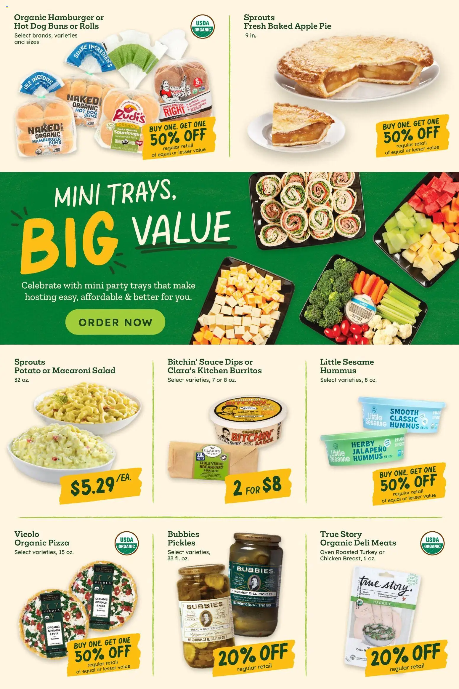 Sprouts Weekly Ad - valid from 07/01/2026 | Page: 9 | Products: Spinach, Butter, Pizza, Sauce
