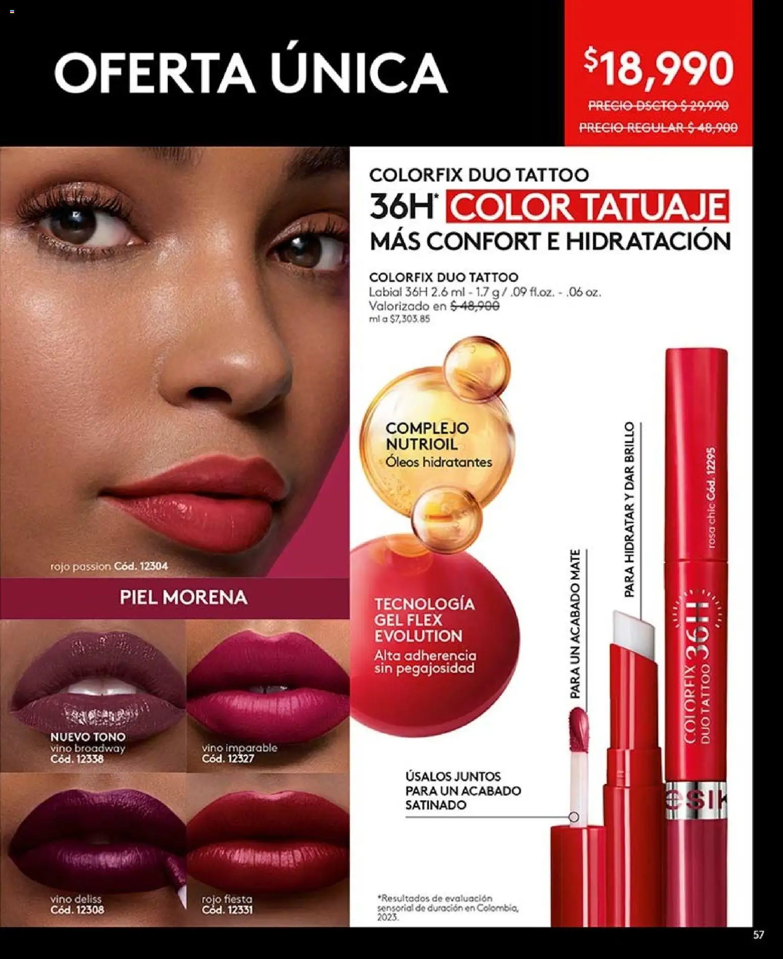 Ésika revista - valida desde el 17/08/2026 | Página: 57 | Productos: Brillo, Vino