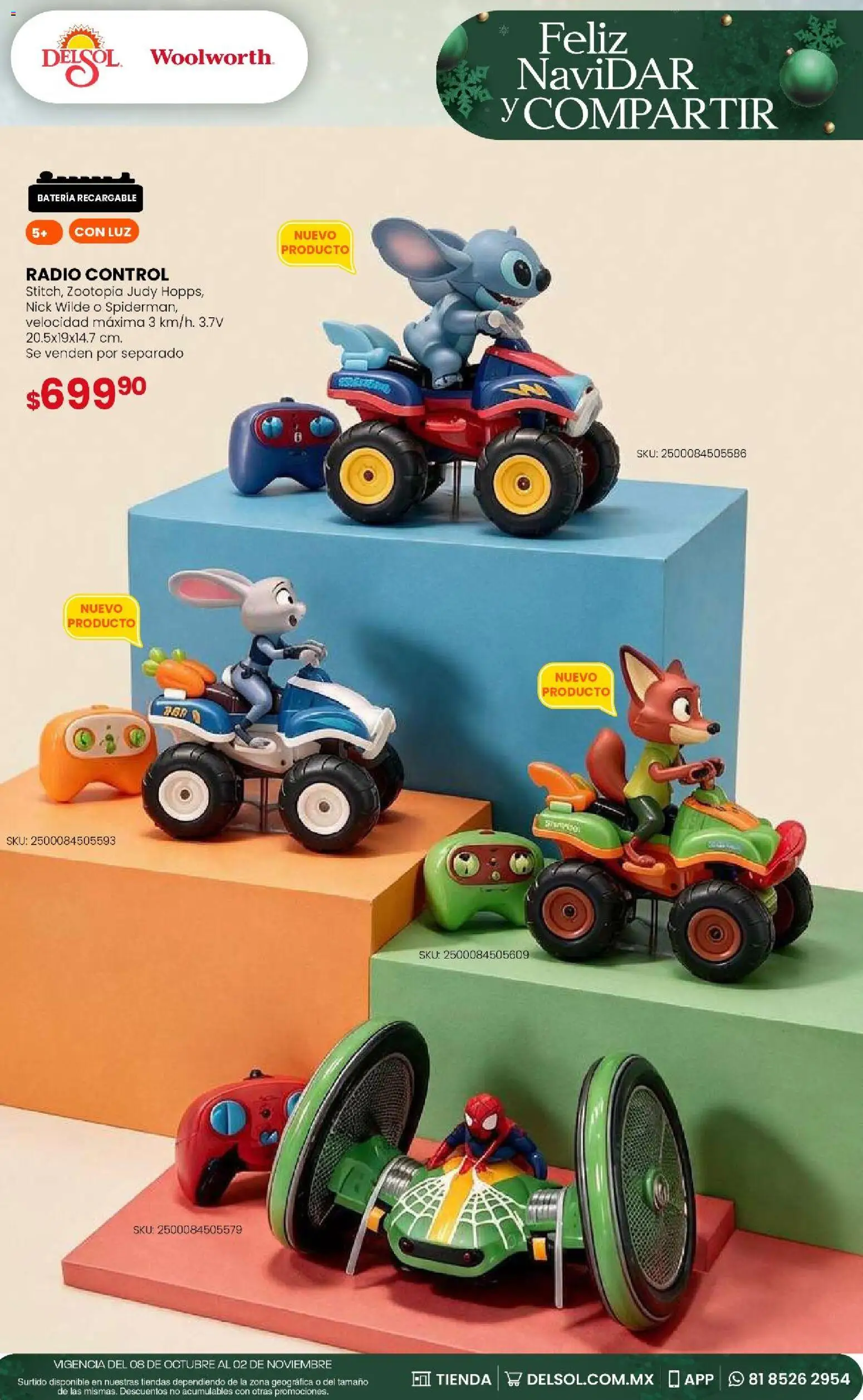 Nuevas ofertas de Del Sol y Woolworth válidas en toda la República Mexicana desde el 08/10/2026. ¡Encuentra las mejores ofertas en Del Sol y Woolworth - Feliz NaviDar y Compartir! | Página: 33