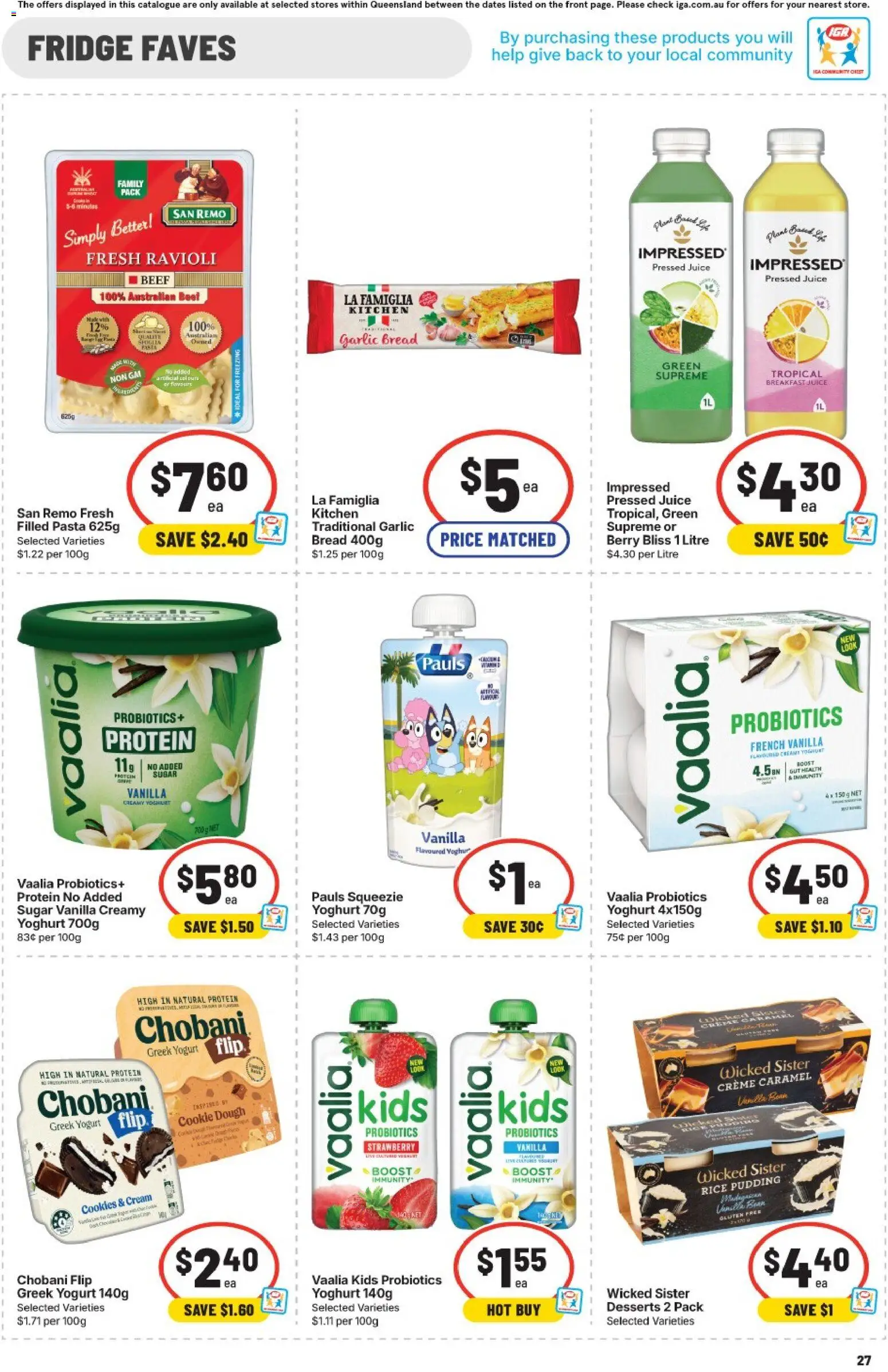 IGA catalogue - valid from 10.06.2026 | Page: 34 | Products: Bread, Juice, Garlic, Fridge
