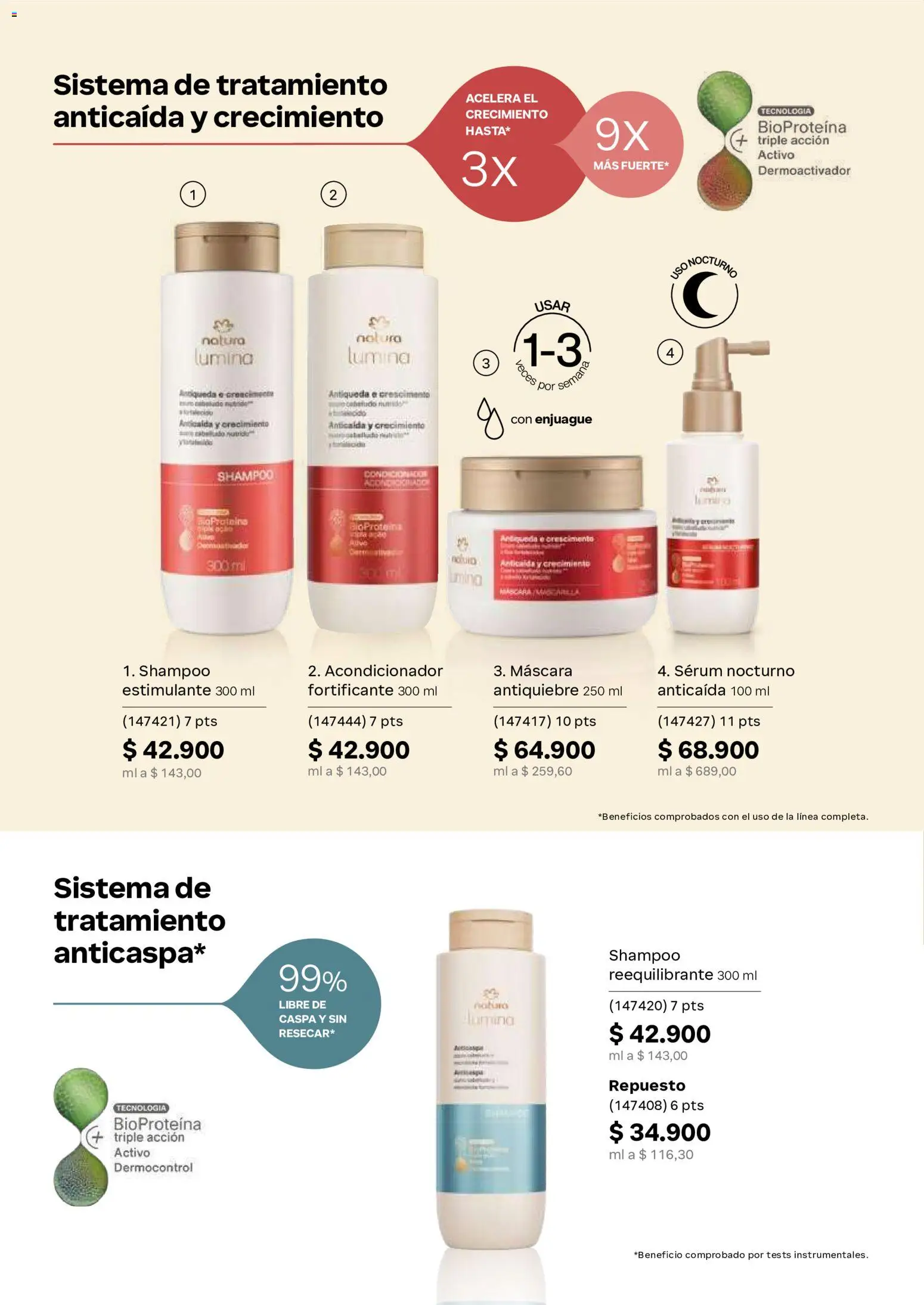 Natura revista - valida desde el 02/09/2026 | Página: 153 | Productos: Serum, Shampoo, Máscara, Acondicionador