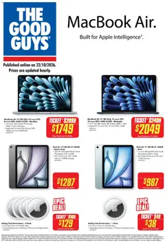 Preview of The Good Guys MacBook Air - valid from 22/10/2026