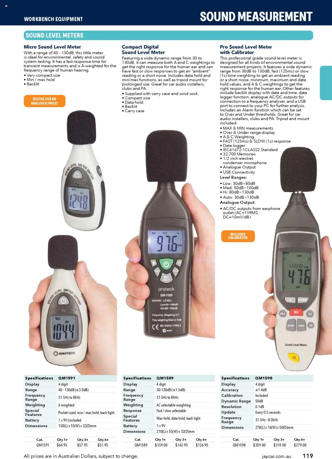 Jaycar catalogue - valid from 09/07/2025 | Page: 119 | Products: Date, Digital, Pc, Usb
