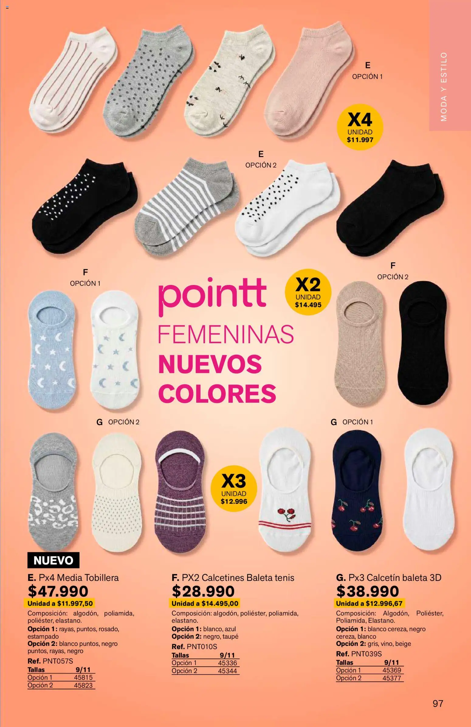 Leonisa revista - valida desde el 15/07/2026 | Página: 97 | Productos: Baleta, Tenis, Tobillera