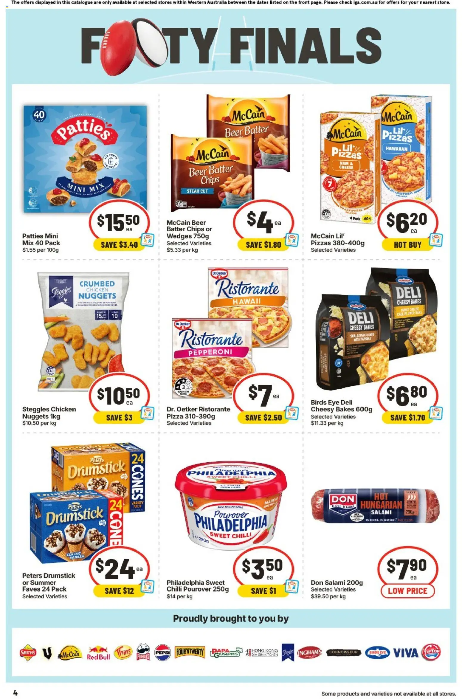 IGA catalogue - valid from 09/09/2026 | Page: 5 | Products: Cheese chips, Pizza, Beer, Paprika