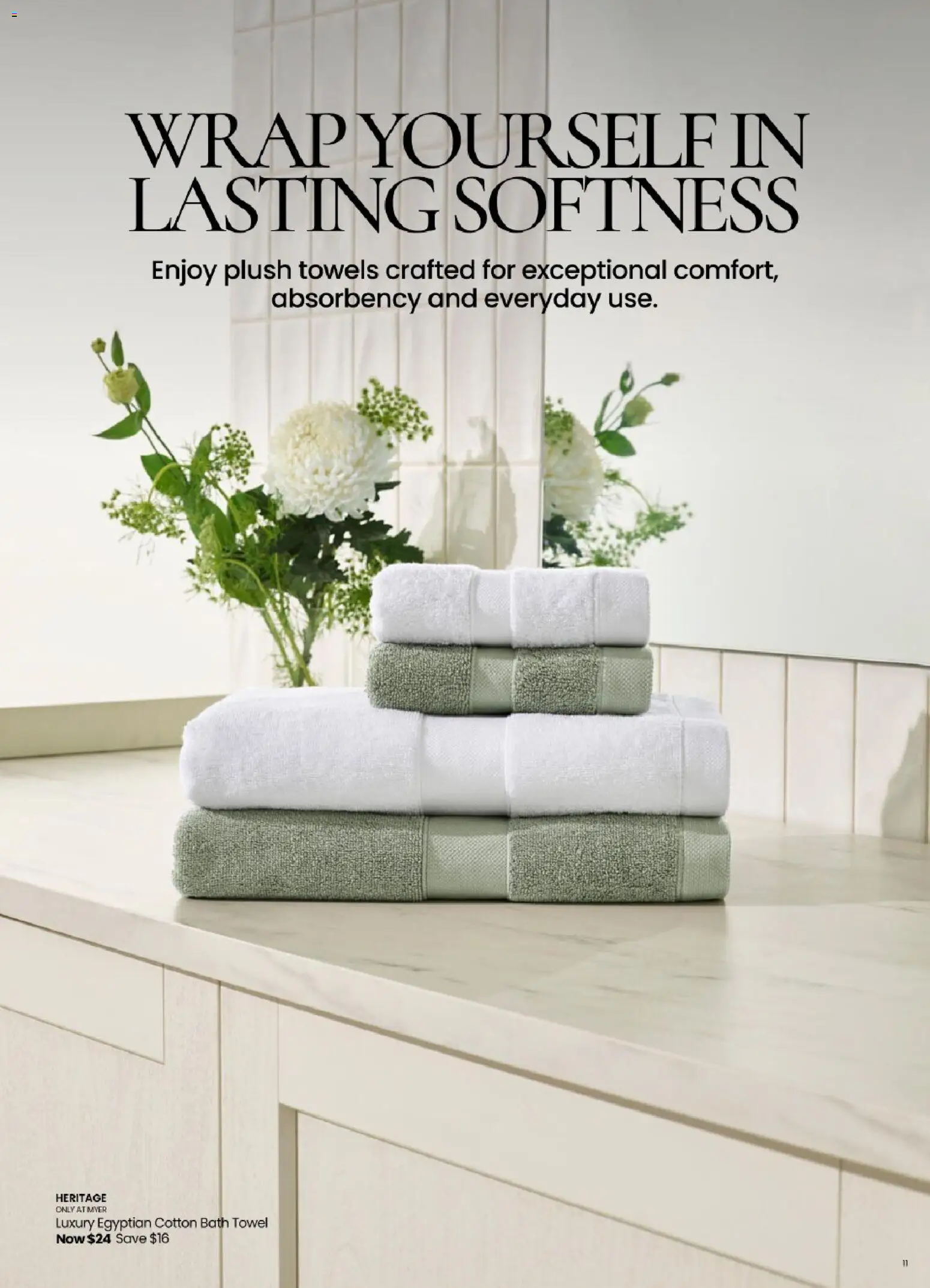 Myer catalogue - valid from 09/08/2026 | Page: 11 | Products: Bath, Towels