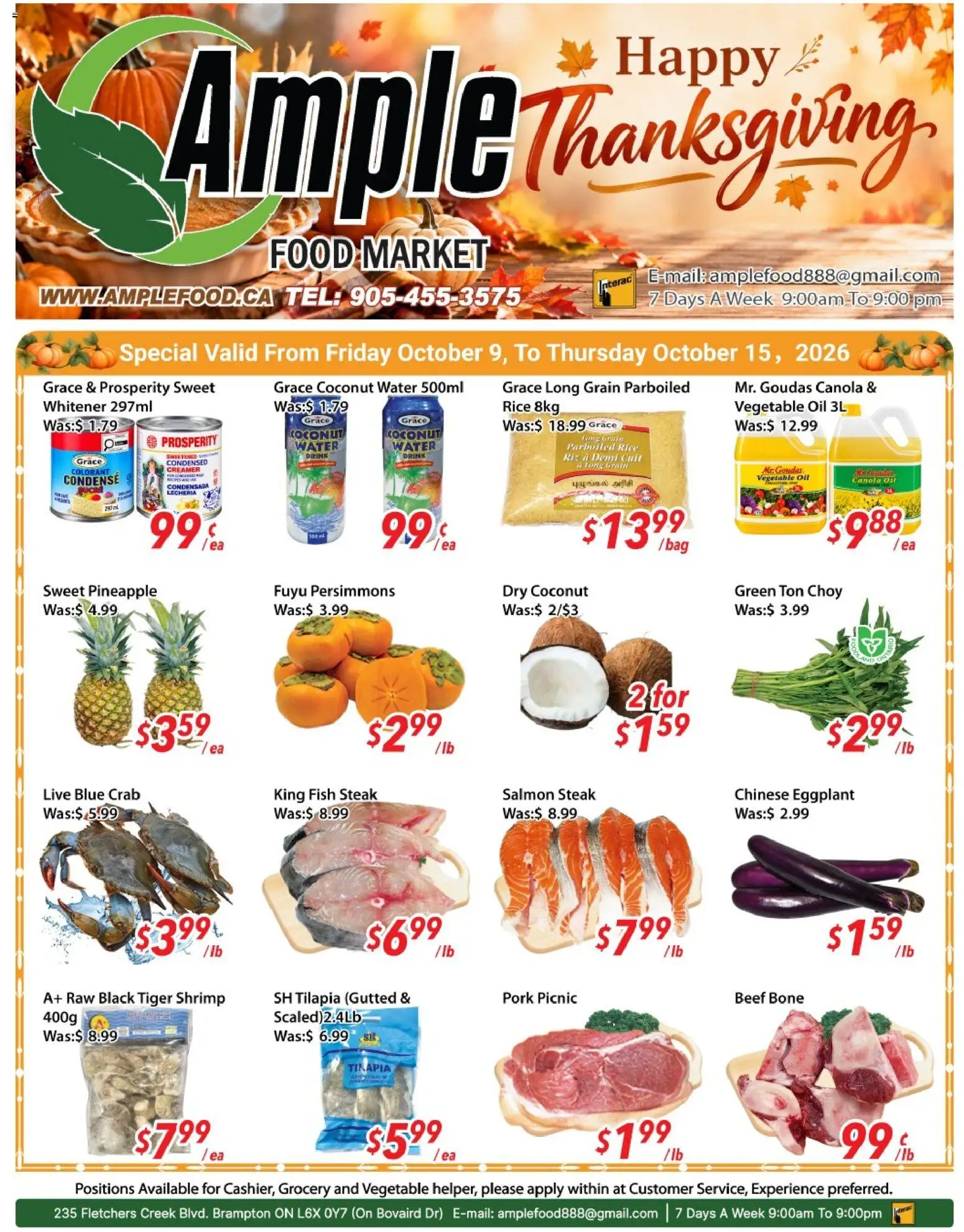 Ample Food Market flyer valid from Oct 9, 2026 | Page: 1