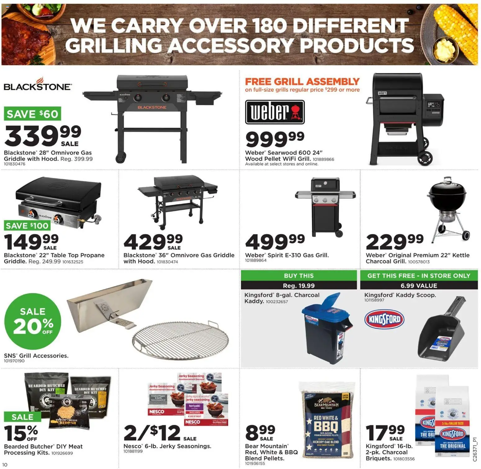 Mills Fleet Farm Weekly Ad - valid from 09/08/2026 | Page: 13 | Products: Charcoal, Griddle, Jerky, Cheese
