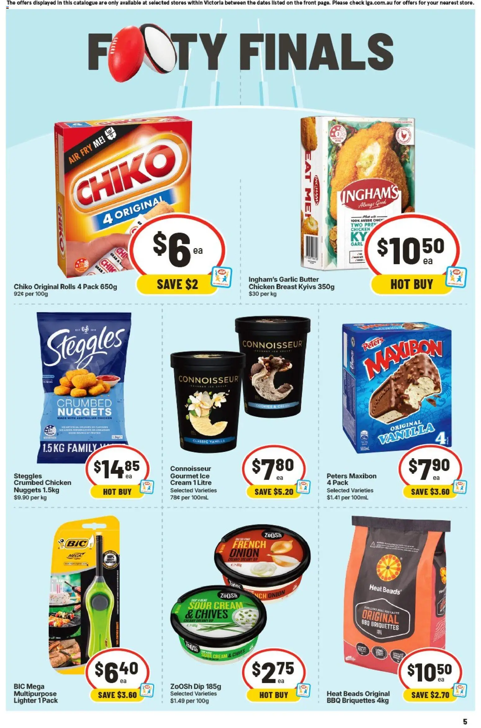 IGA catalogue - valid from 16/09/2026 | Page: 6 | Products: Chicken breast, Cream, Ice, Multipurpose