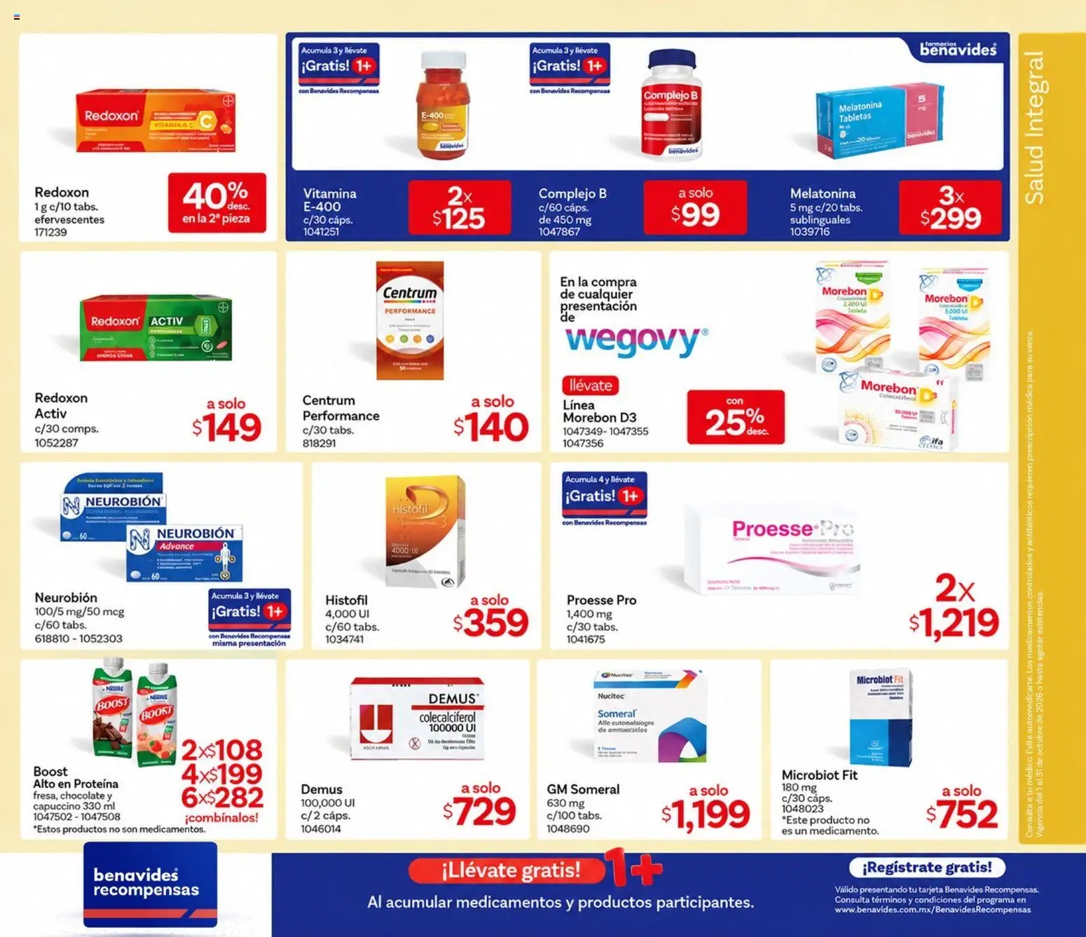 Catálogo Farmacia Benavides - Página 13 - Ofertas válidas hasta el 30 de octubre de 2026