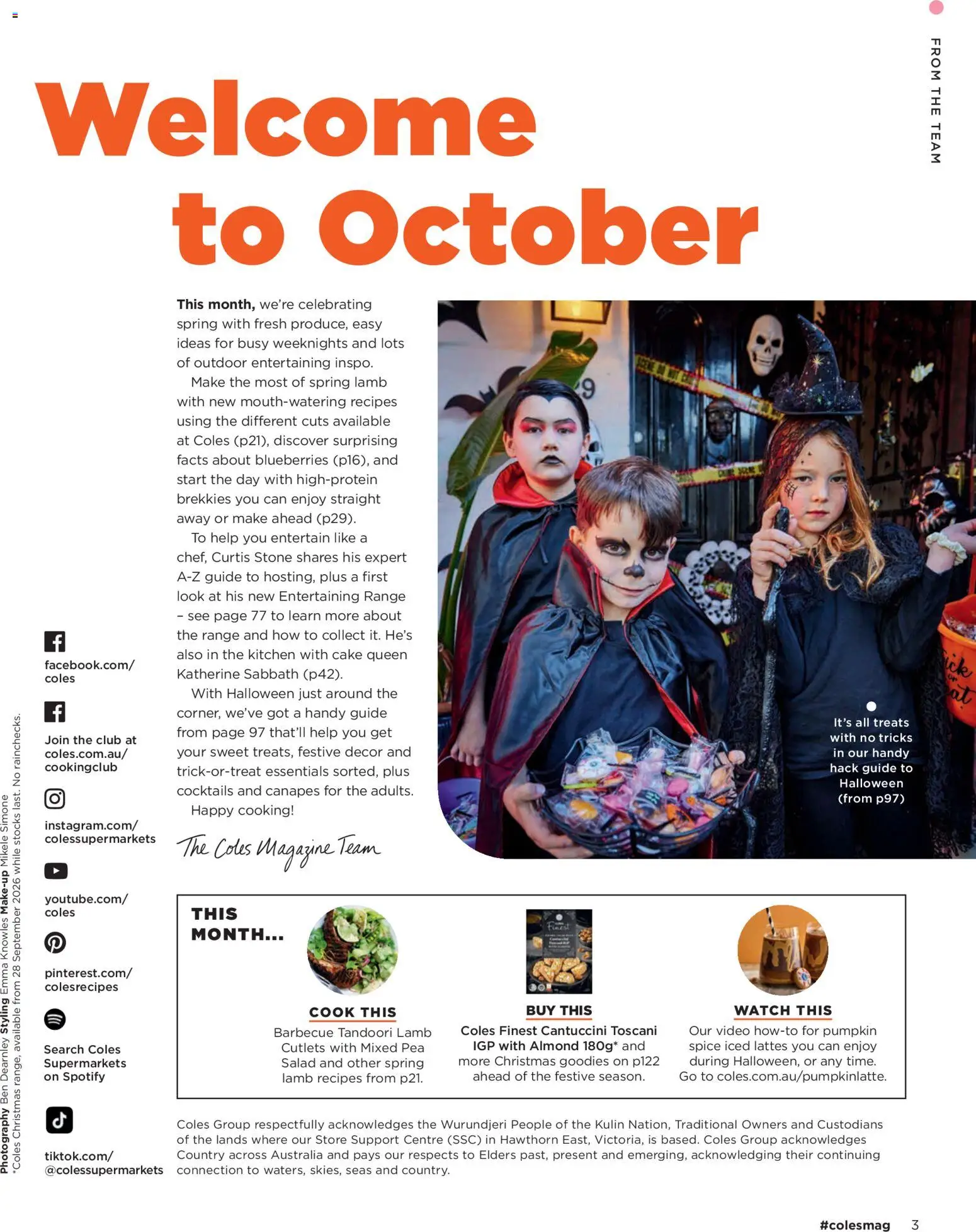 Coles catalogue - valid from 01/10/2026 | Page: 3 | Products: Decor, Lamb, Makeup, Blueberries