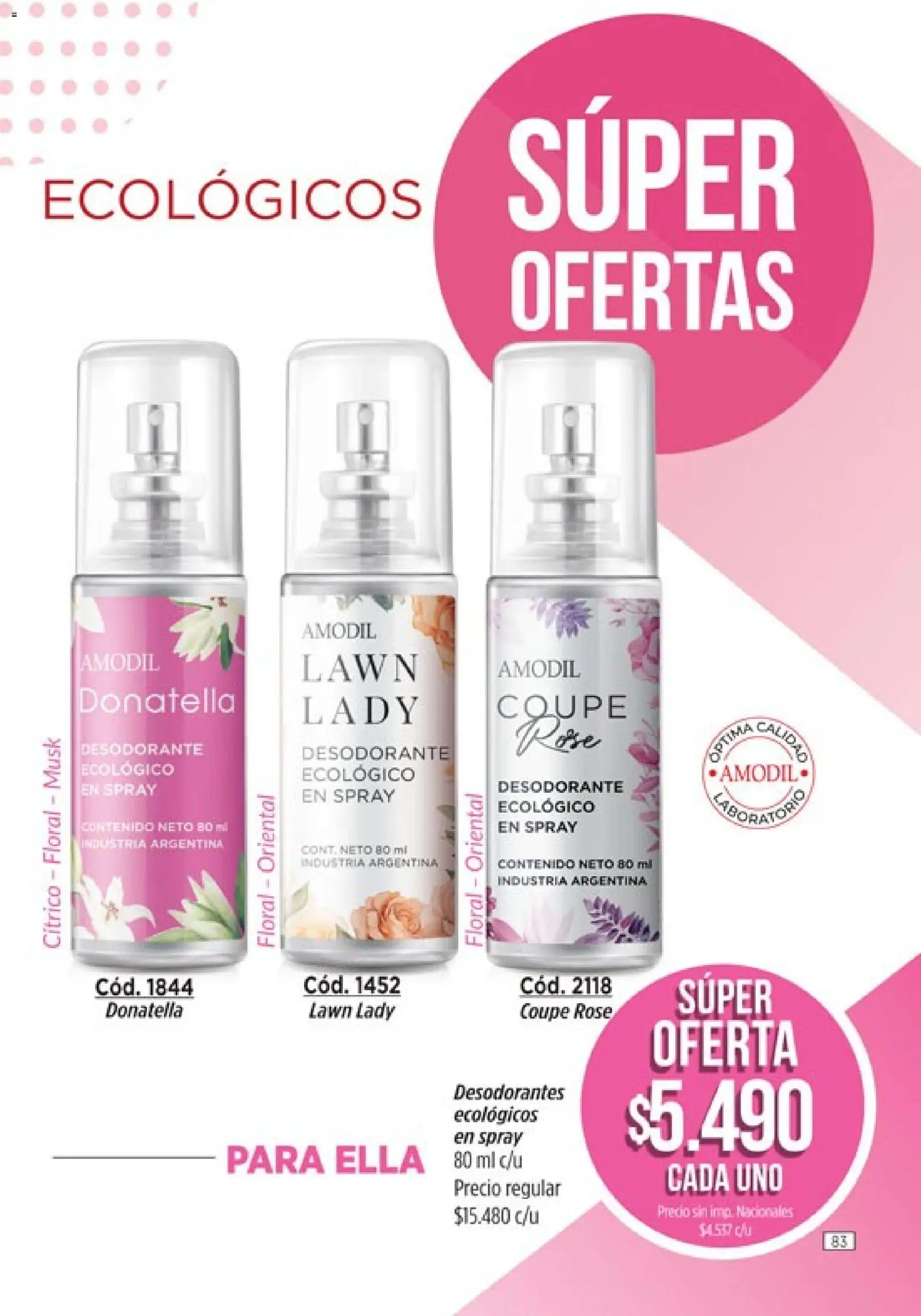 Catálogo Amodil Campaña 18 │ válido desde el 02/11/2026 | Página: 83
