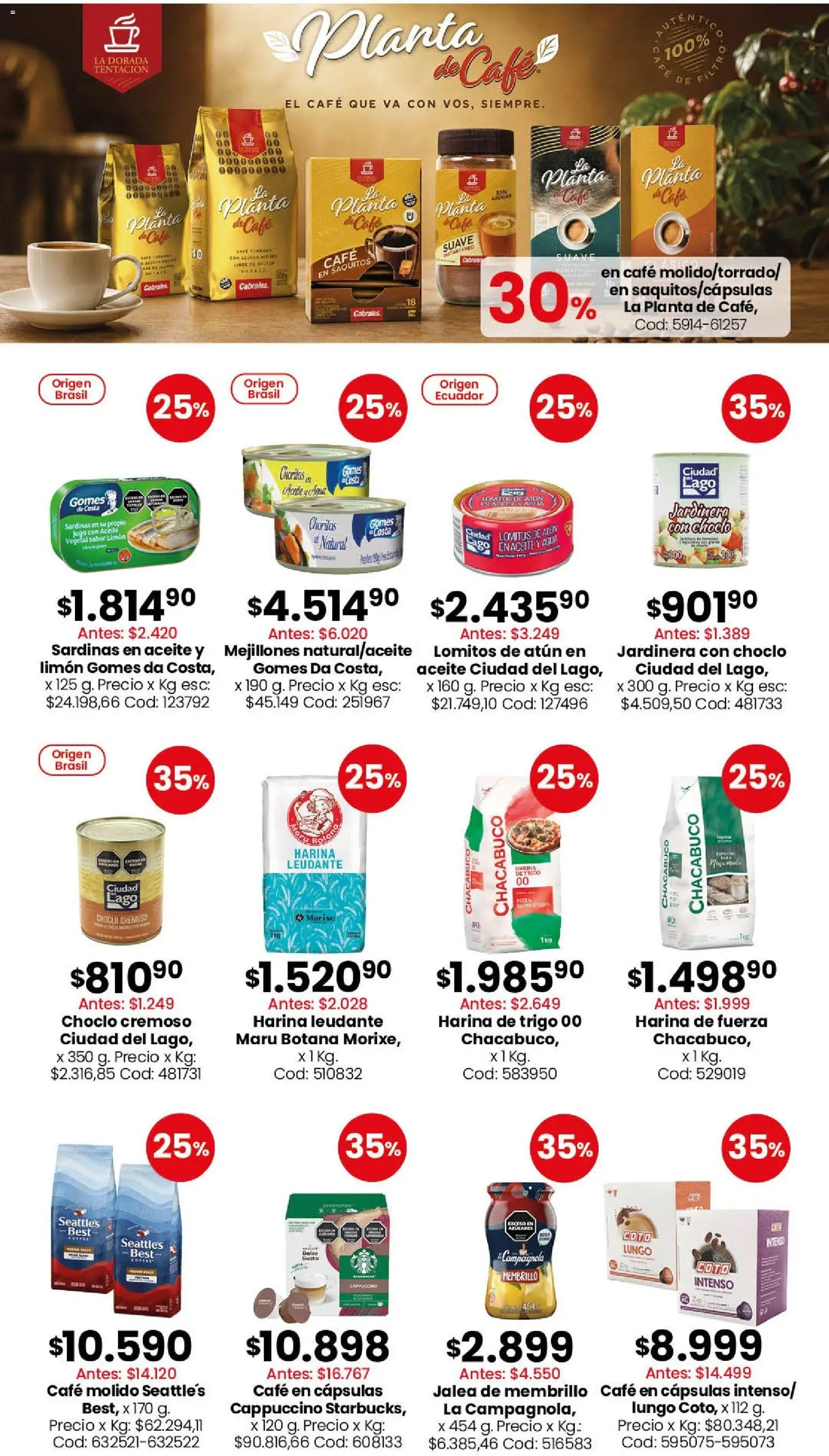 Coto - Almacén y bebidas │ válido desde el 14/09/2026 | Página: 4 | Productos: Aceite vegetal, Harina, Aceite, Atún