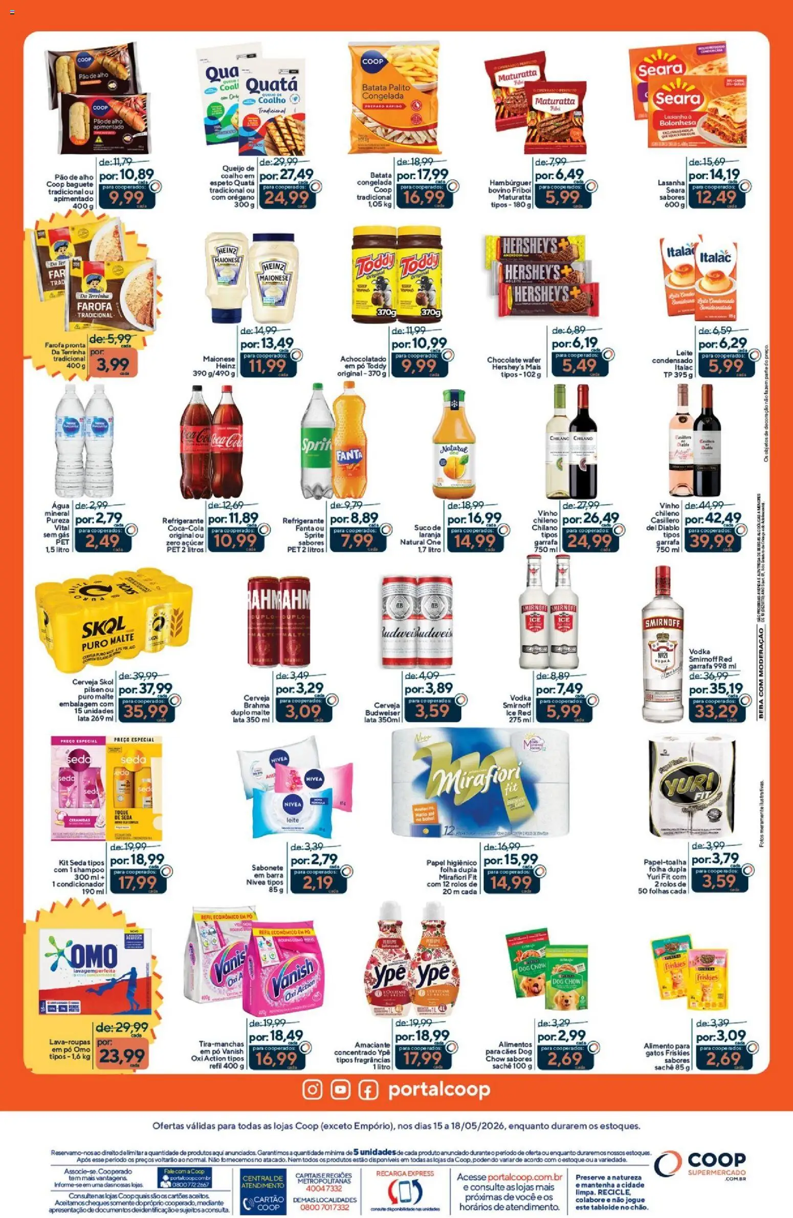 Coop Folheto - válido de 15.05.2026 | Página: 2 | Produtos: Pó, Achocolatado, Sabonete, Orégano