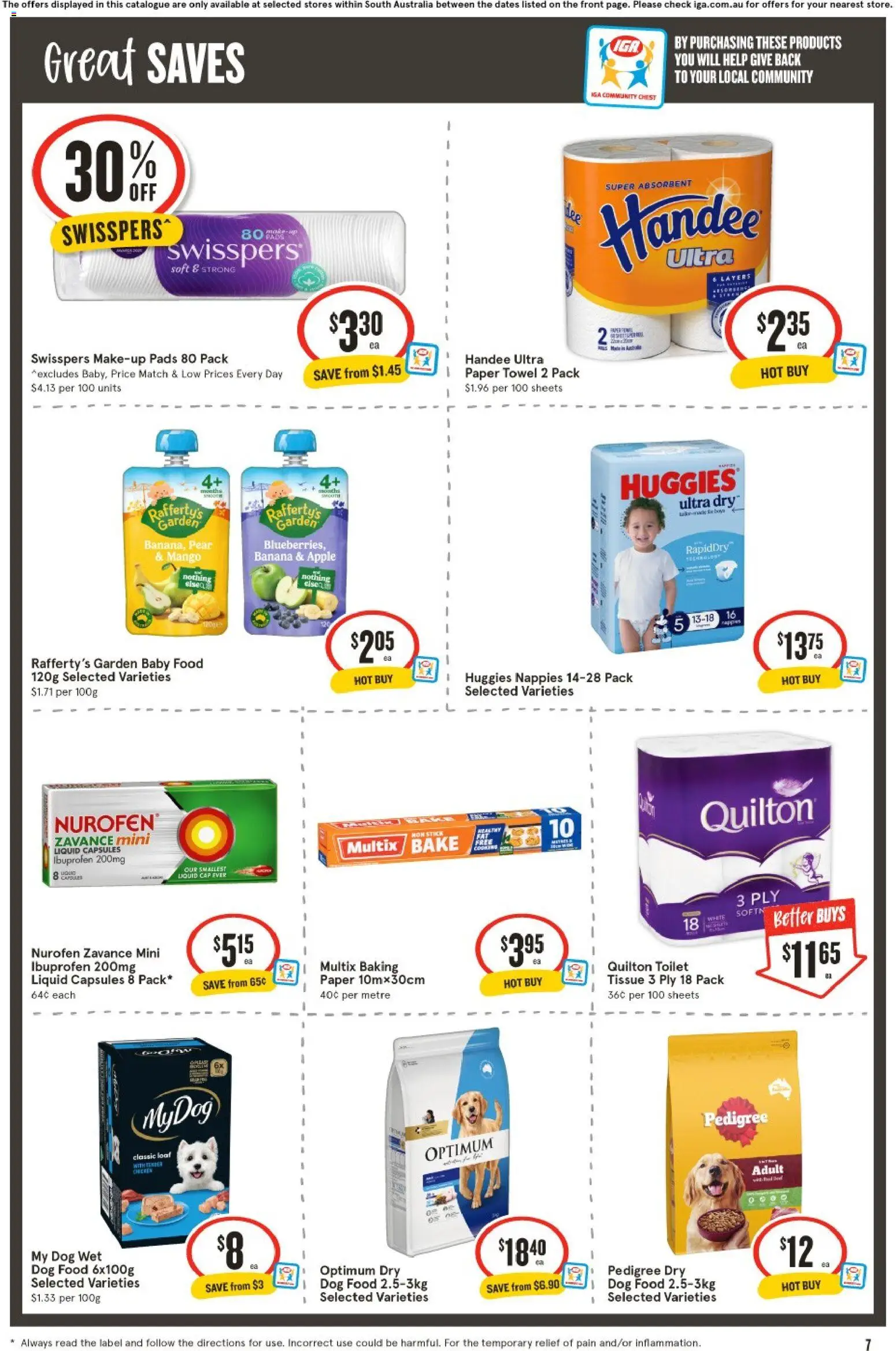 IGA catalogue - valid from 10.06.2026 | Page: 8 | Products: Toilet, Nappies, Mango, Pear