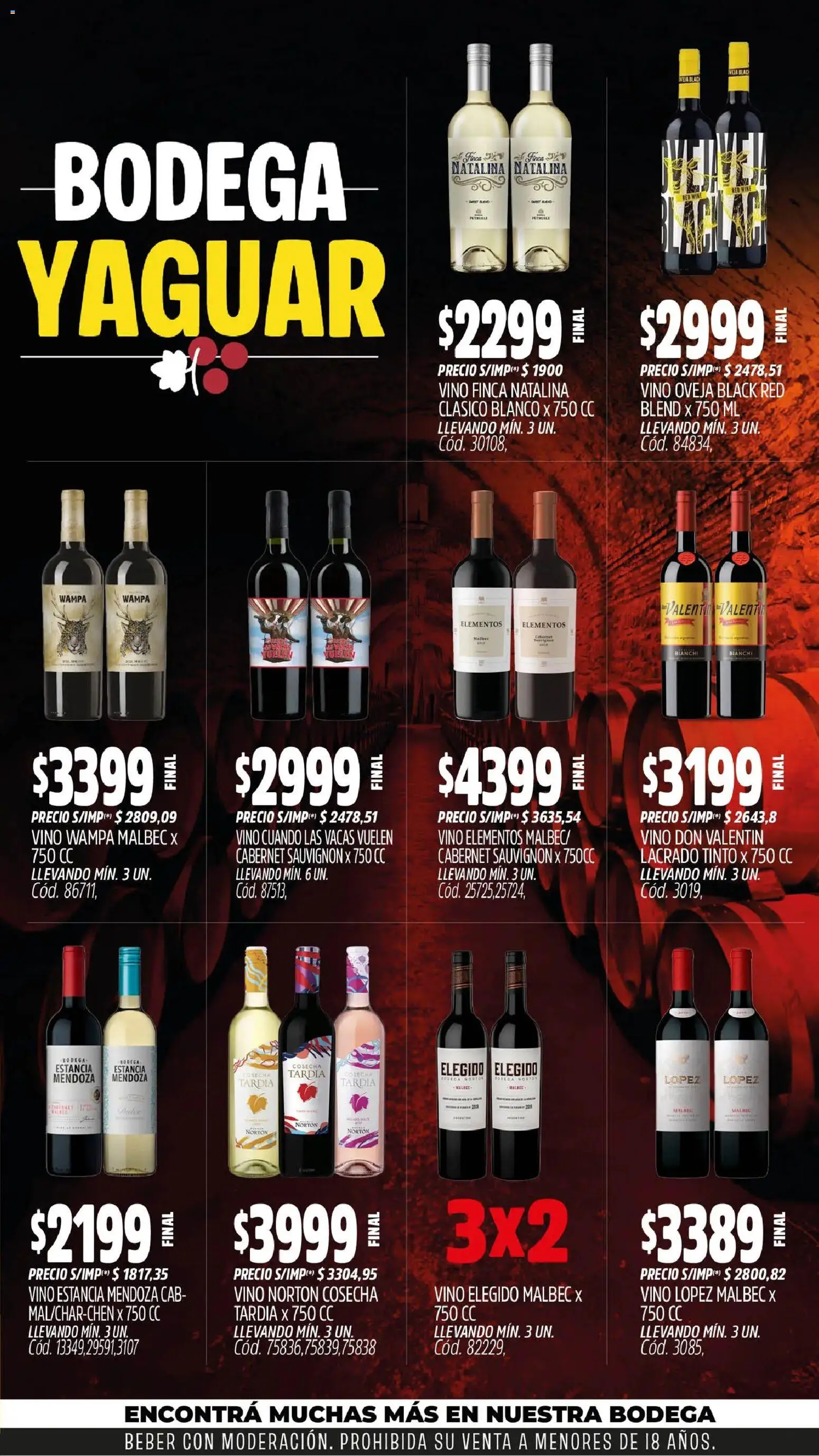 Yaguar - Oferta Semanal Neuquen │ válido desde el 31/08/2026 | Página: 6 | Productos: Vino