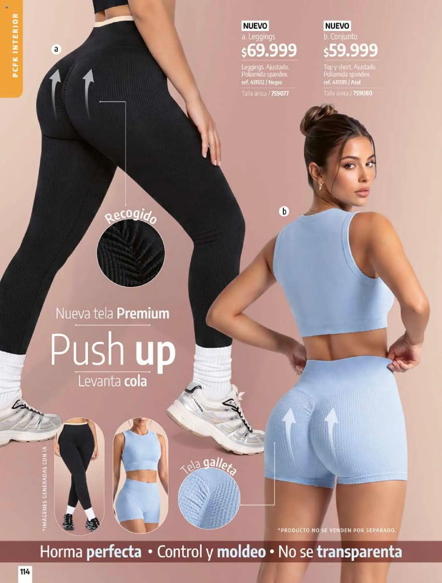 Pacifika revista - valida desde el 18/10/2026 | Página: 114 | Productos: Leggings, Top, Conjunto