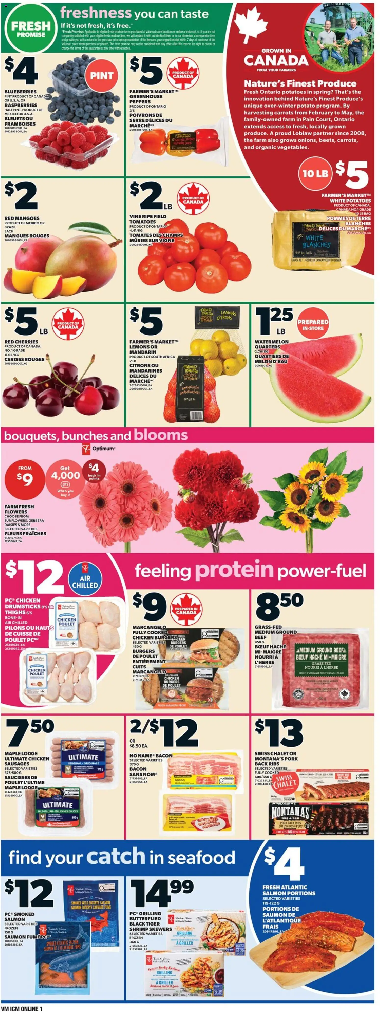 Valu Mart flyer valid from Aug 13, 2026 | Page: 3 | Products: PC, Bag, Sausages, Carrots