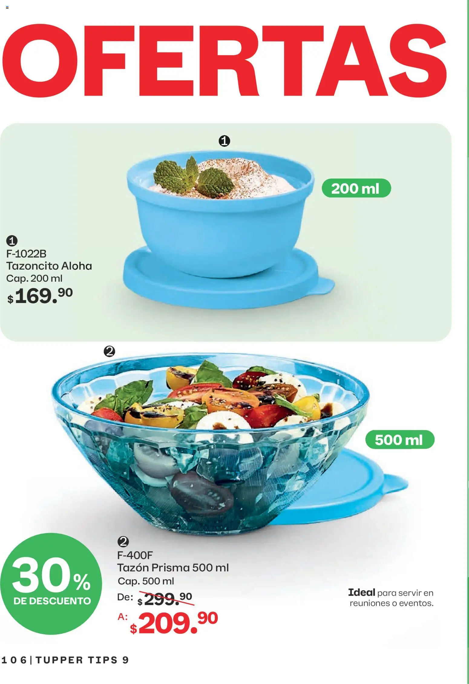 Nuevas ofertas de Tupperware válidas en toda la República Mexicana desde el 10/08/2026. ¡Encuentra las mejores ofertas en Tupperware catálogo! | Página: 106 | Productos: Tupper