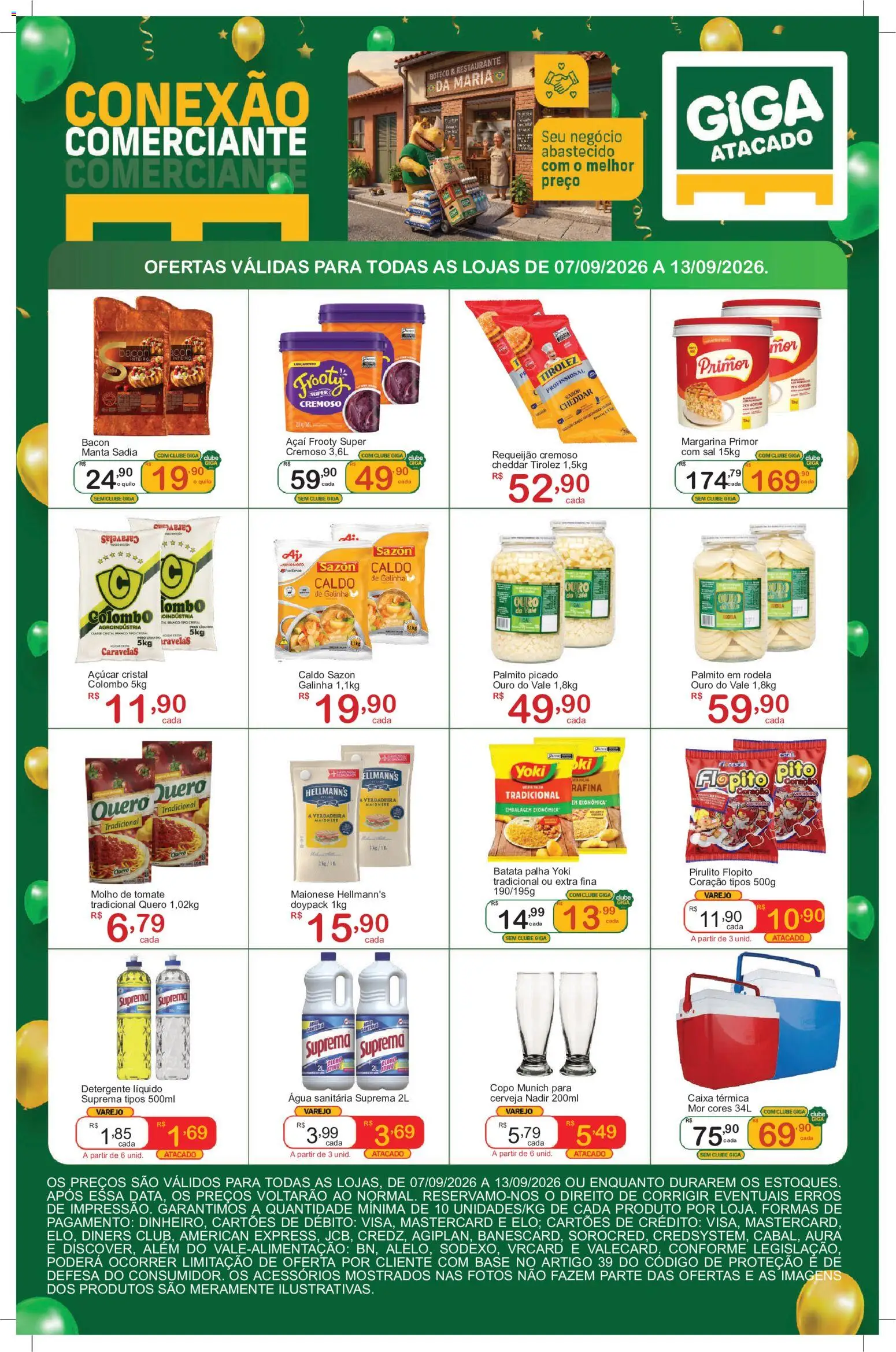 GIGA Atacado Folheto - válido de 07/09/2026 | Página: 4 | Produtos: Batata, Primer, Margarina, Açaí