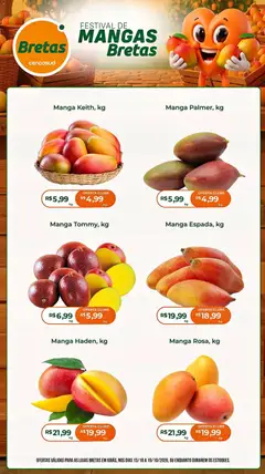 Bretas ofertas Mangas - Pré-Visualização do folheto da loja Bretas, válido de 13/10/2026